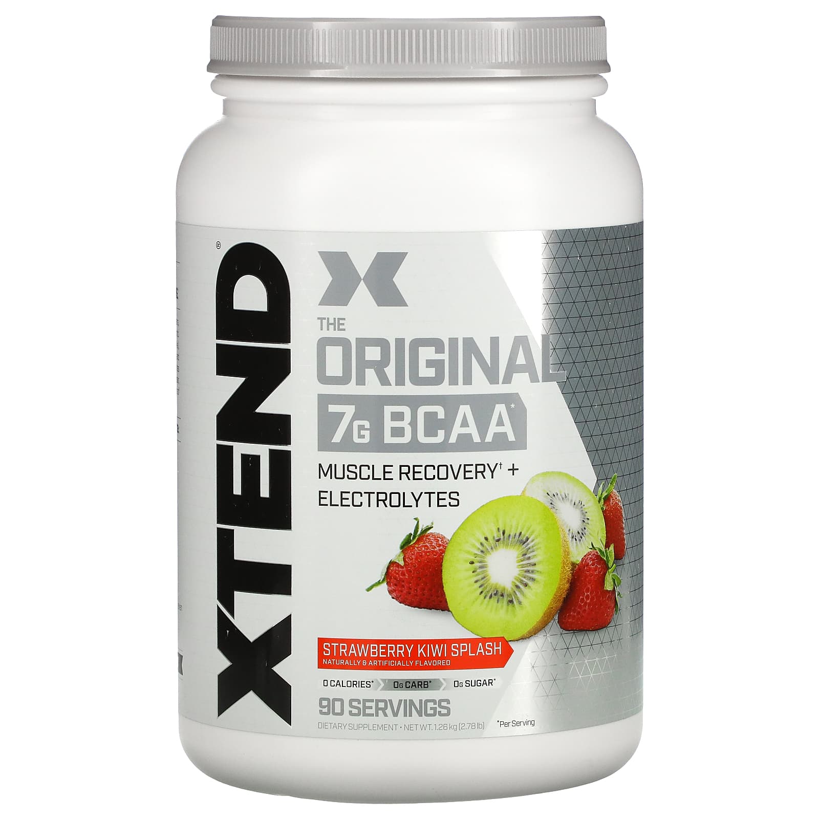 XTEND The Original 7 г аминокислот с разветвленной цепью BCAA со вкусом клубники и киви 126 кг 278 фунта 12390₽