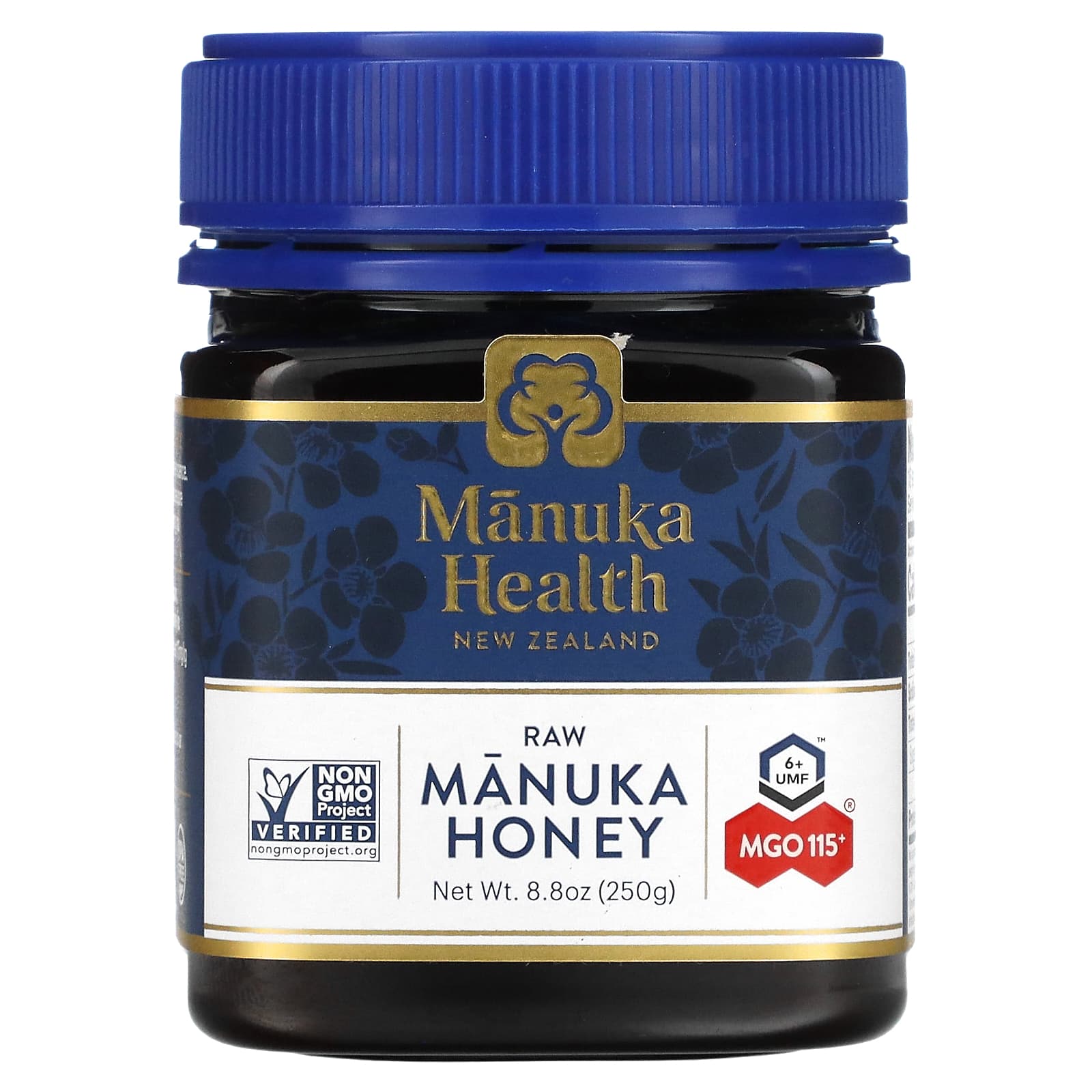Manuka Health, Необработанный мед манука, UMF 6+, MGO 115+, 250 г (8,8 унции)