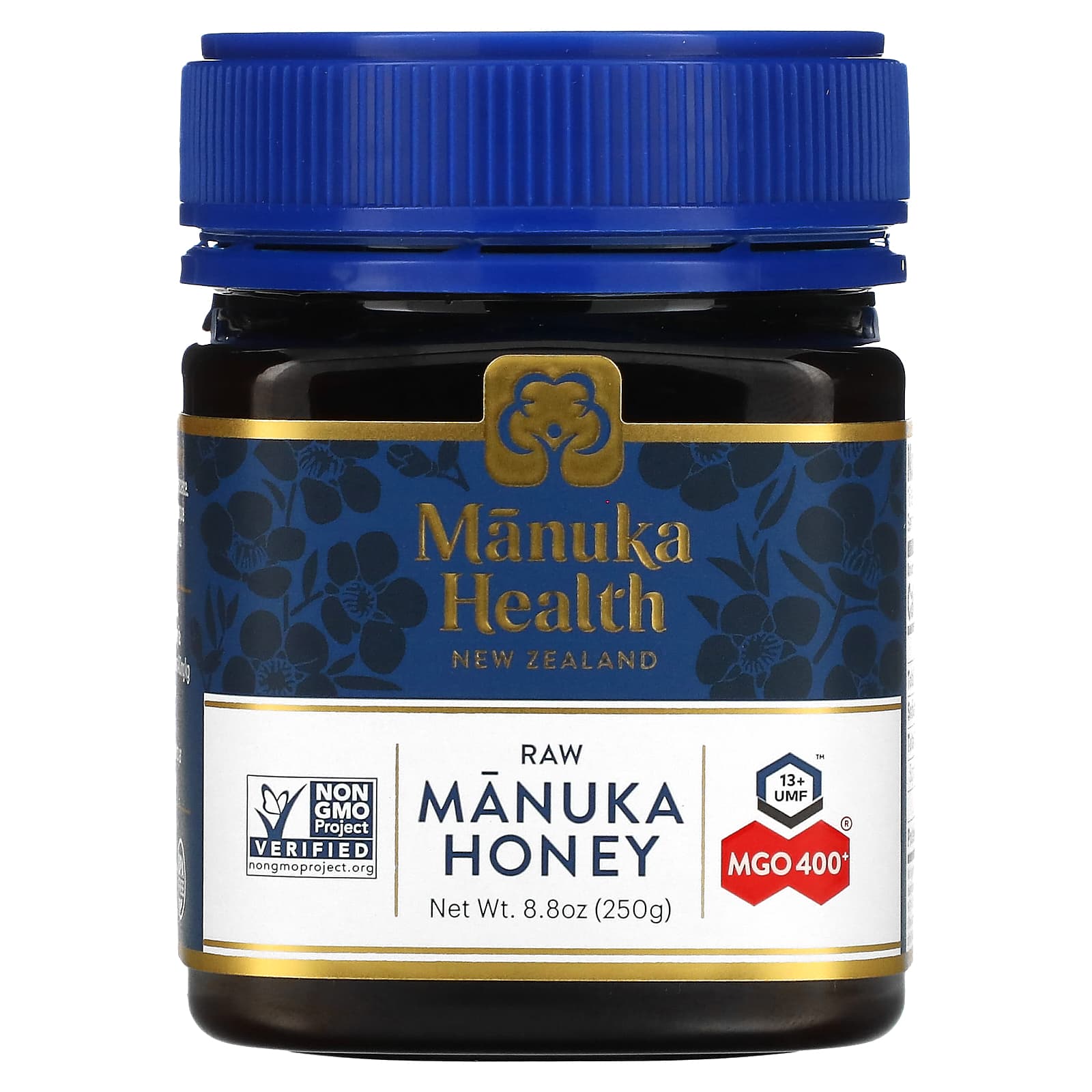 Manuka Health, Необработанный мед манука, UMF 13+, MGO 400+, 250 г (8,8 унции)