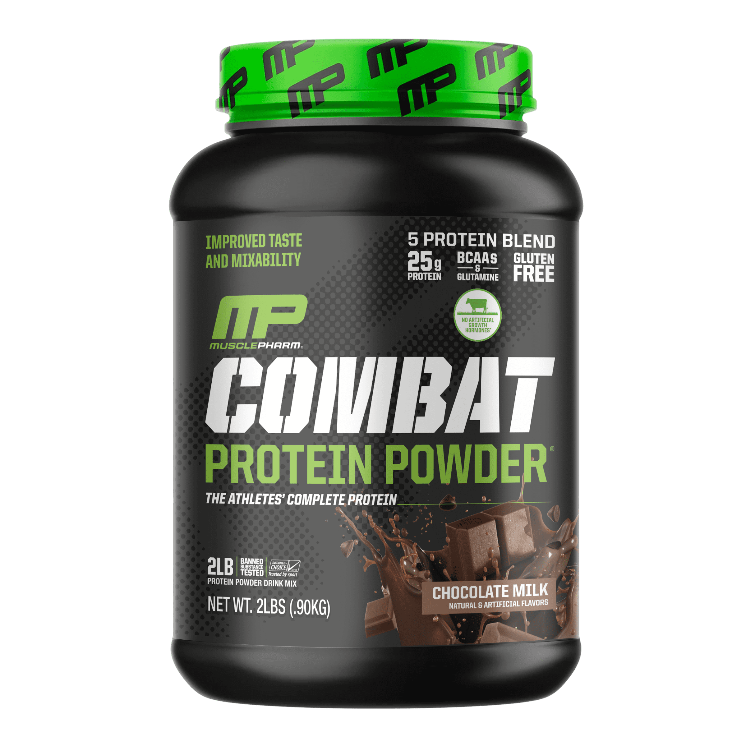 MusclePharm Combat Protein протеиновый порошок со вкусом шоколадного молока 09 кг 2 фунта 8190₽