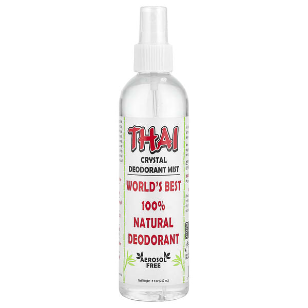 Thai Deodorant Stone, прозрачный спрей-дезодорант, 240 мл (8 жидк. унций)