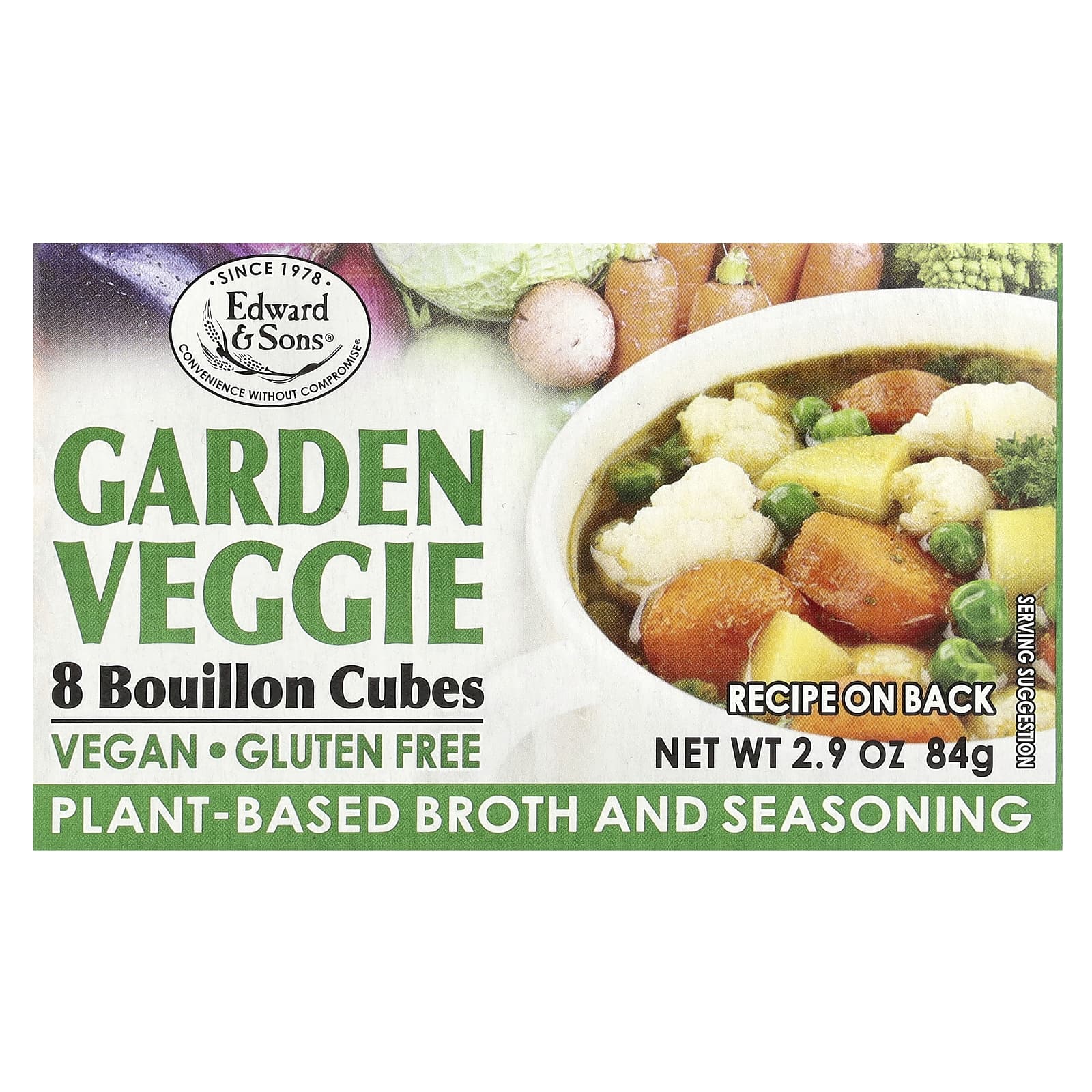 Edward - Sons Garden Veggie Bouillon Cubes 8 Cubes 1390₽