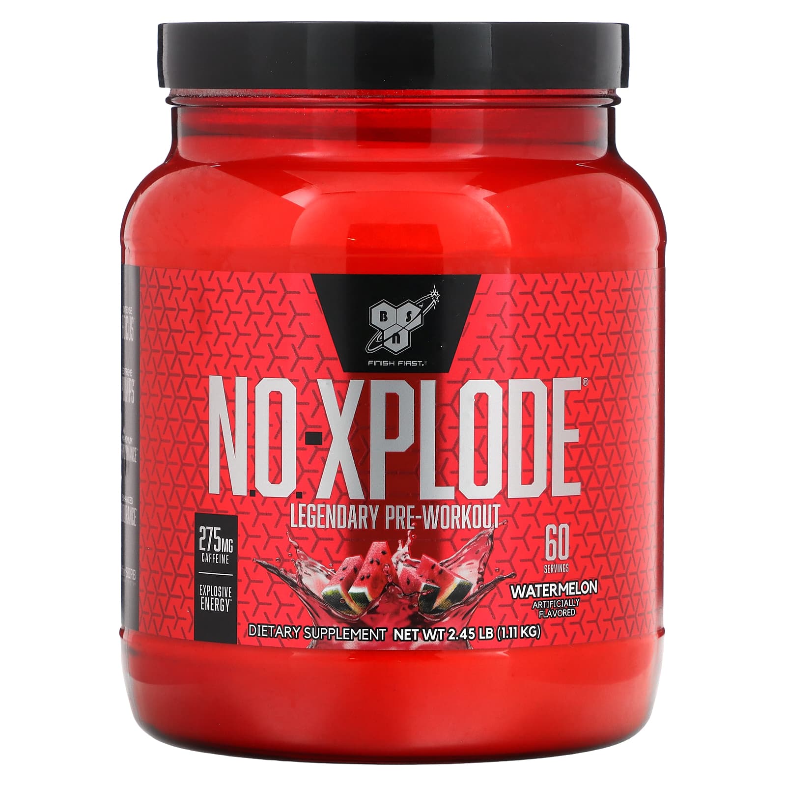 BSN NO-Xplode легендарный предтренировочный комплекс арбуз 111 кг 245 фунта 12490₽