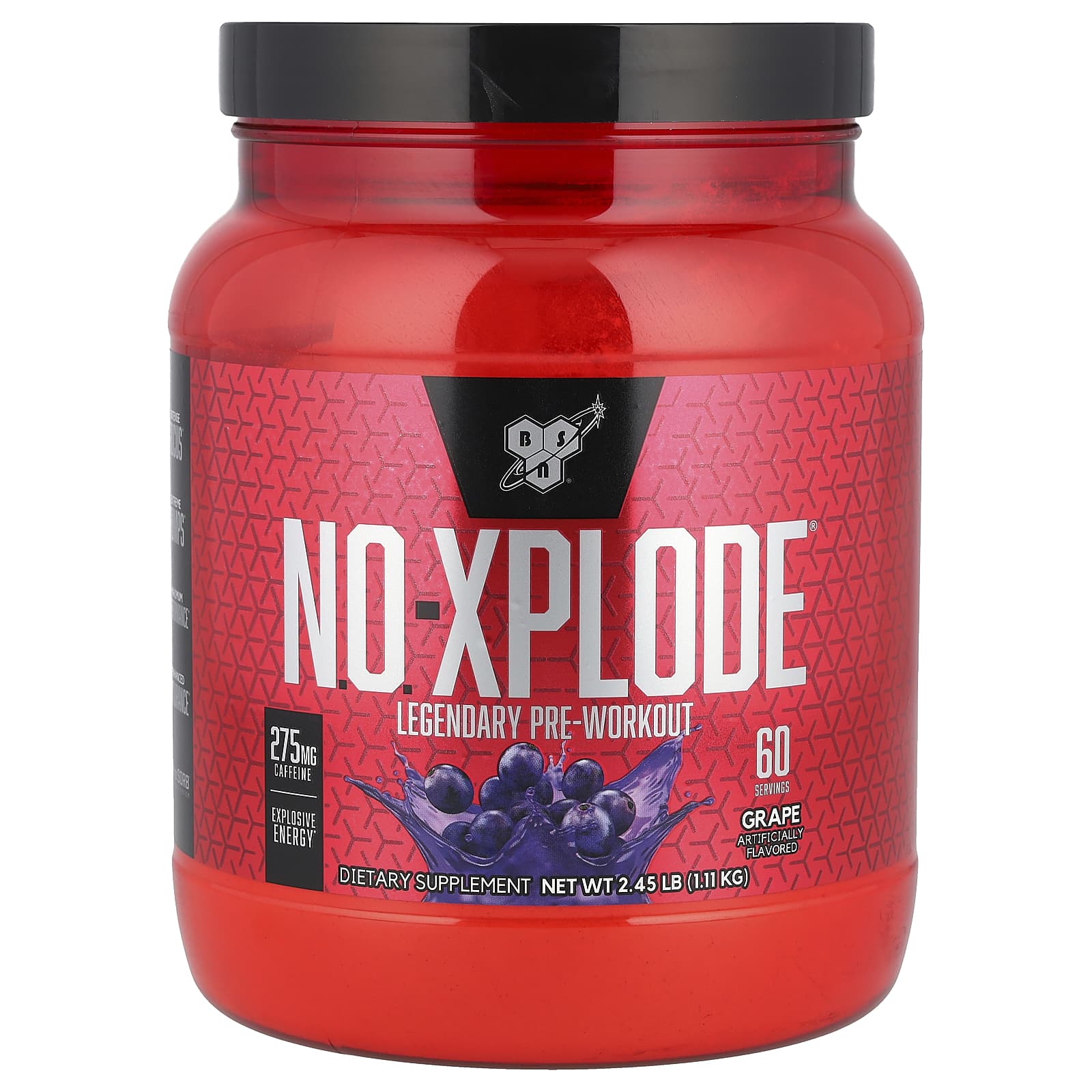 BSN NO-Xplode Legendary Pre-Workout со вкусом винограда 111 кг 245 фунта 12490₽