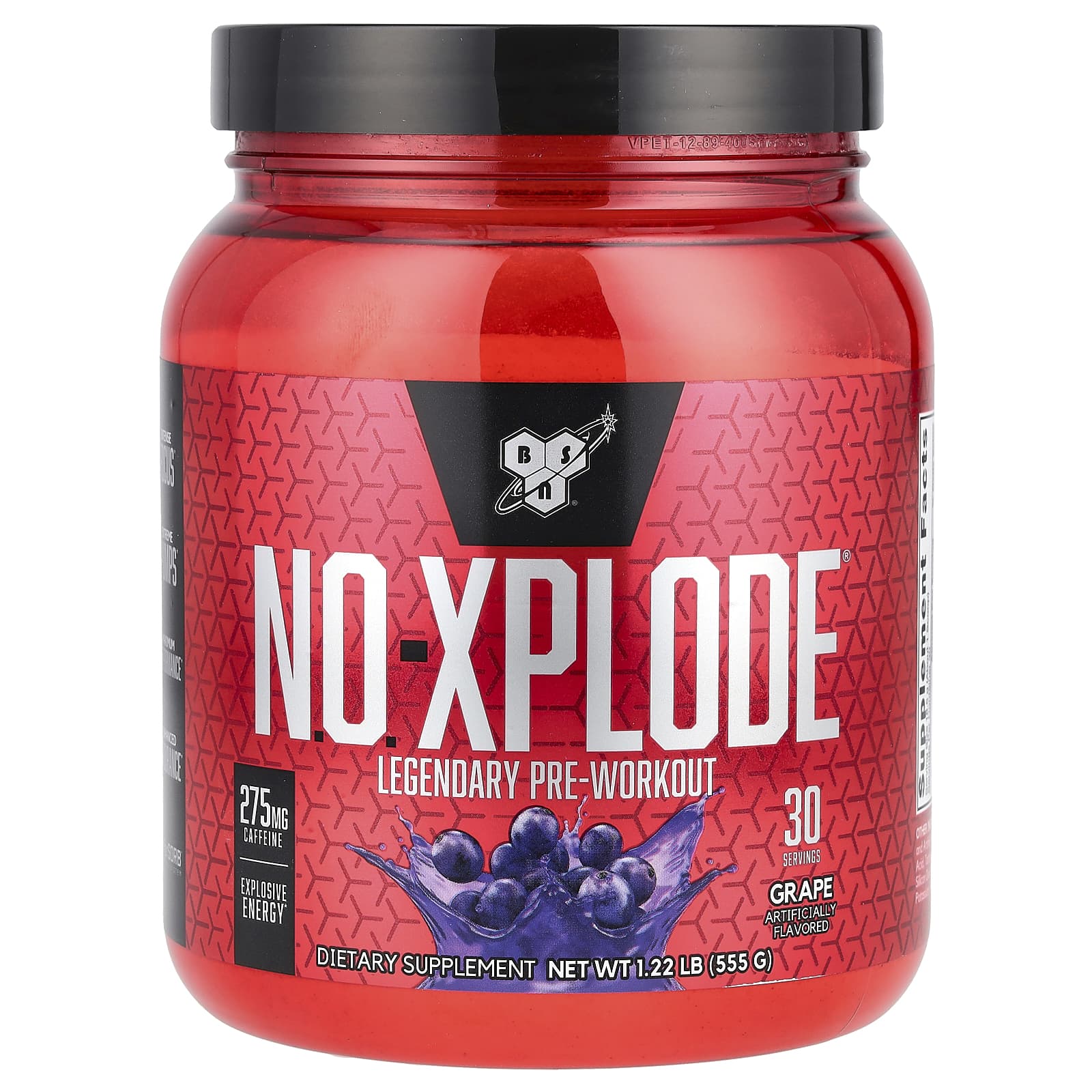 BSN NO-Xplode легендарный предтренировочный комплекс виноград 555 г 122 фунта 7690₽