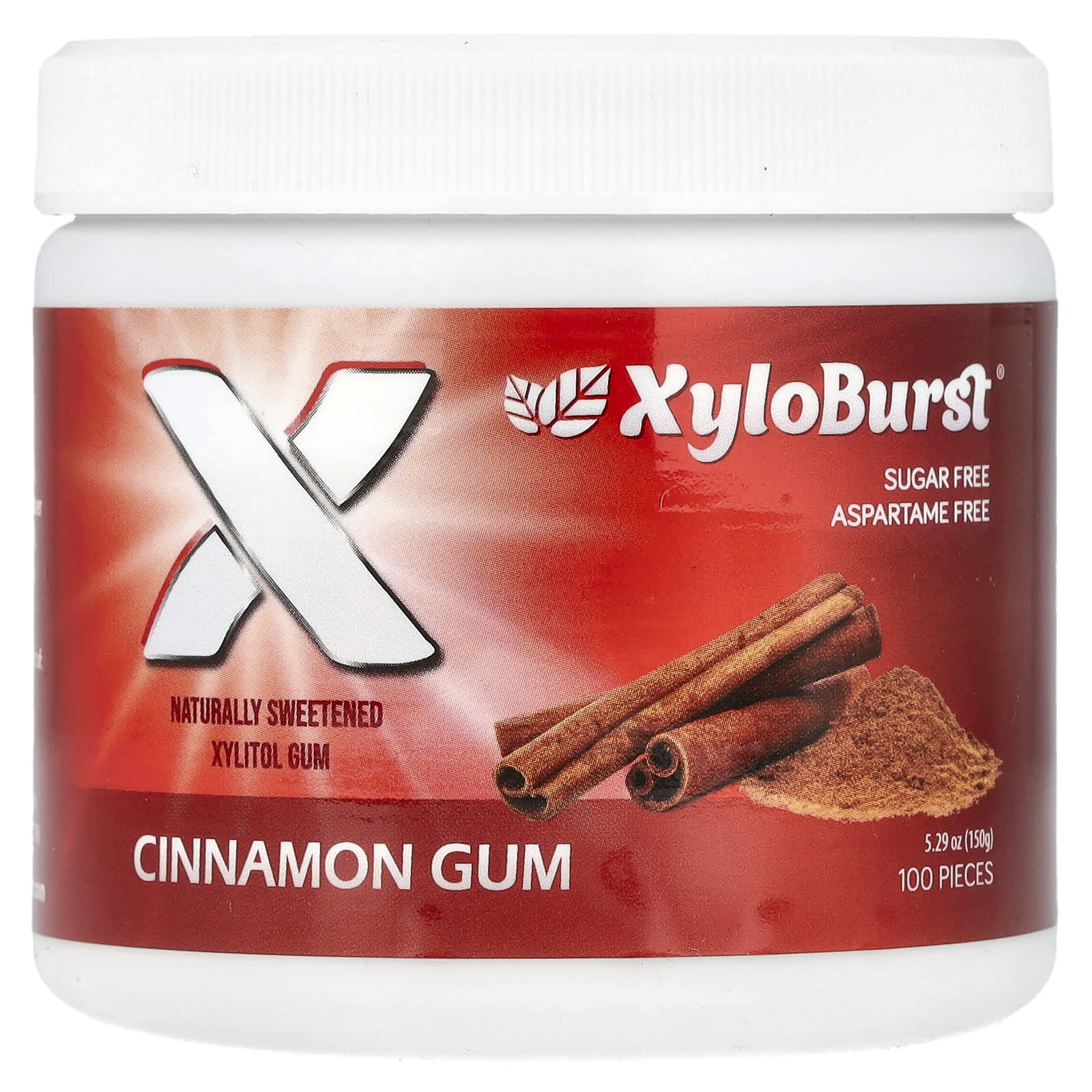 Xyloburst Жевательная резинка с ксилитолом Корица 529 унций 150 г 100 шт 1890₽