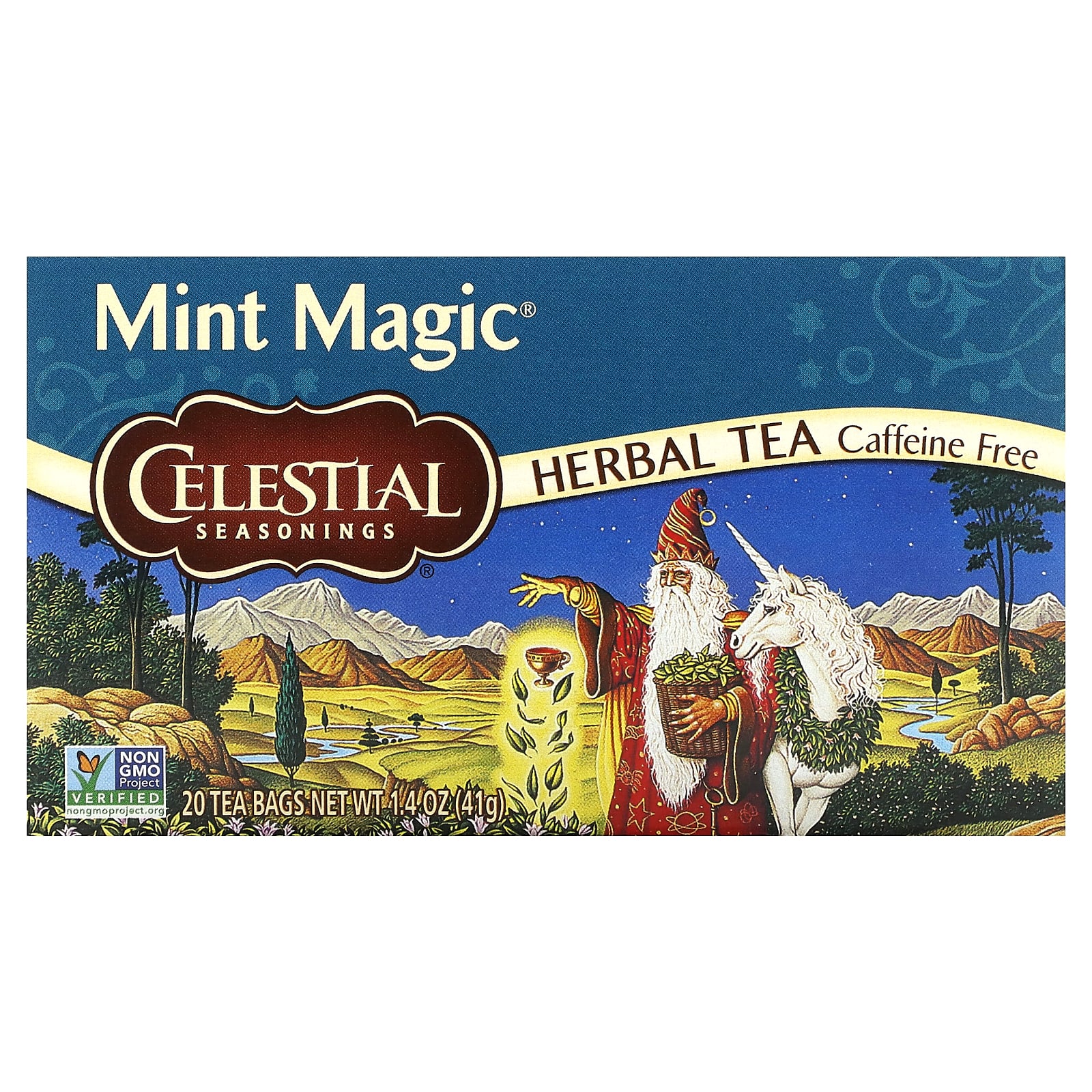 Celestial Seasonings травяной чай мятная магия без кофеина 20 чайных пакетиков 41 г 14 унции 1590₽