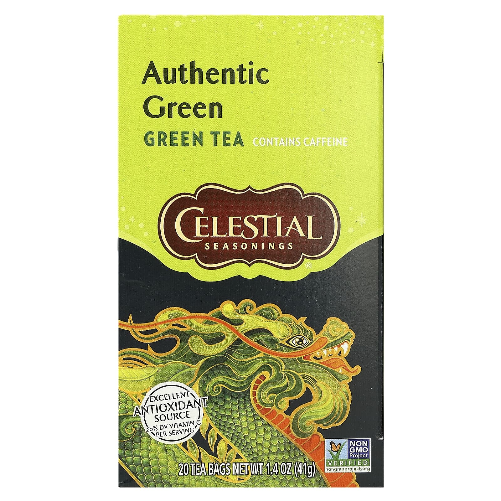 Celestial Seasonings настоящий зеленый чай 20 чайных пакетиков 41 г 14 унции 1490₽