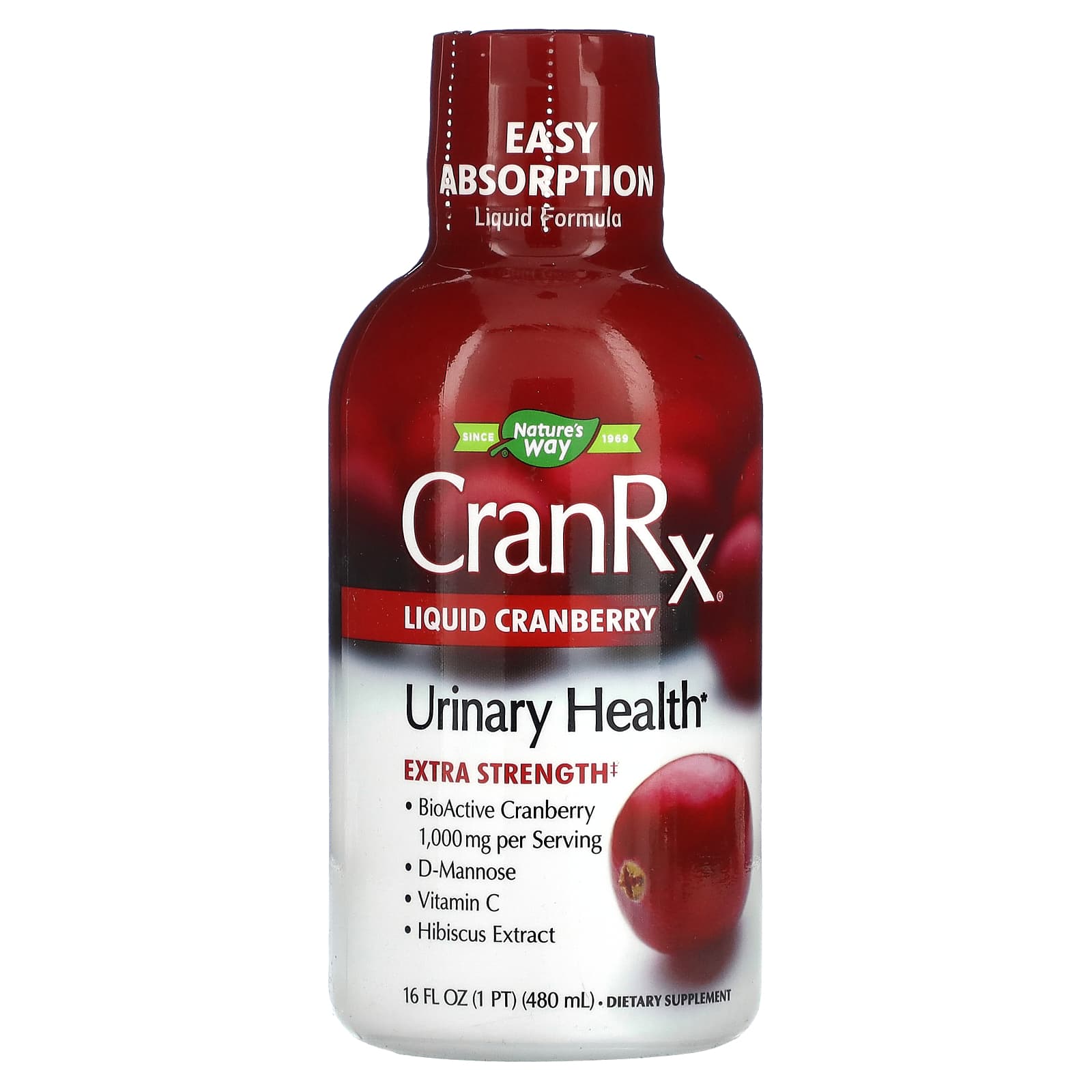 Natures Way CranRX клюквенный сок 16 жидких унций 480 мл 3090₽
