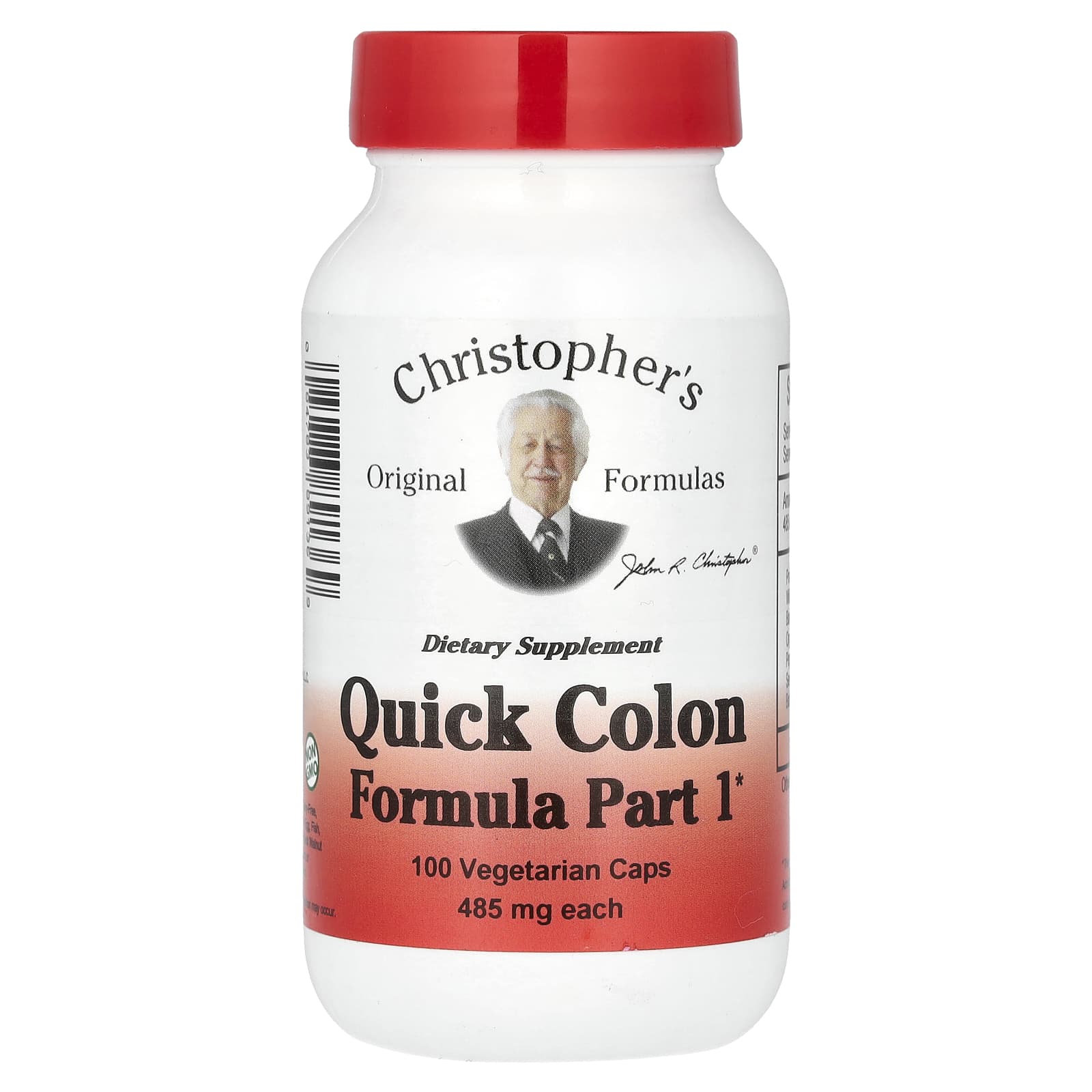 Christophers Original Formulas Quick Colon средство для здоровья кишечника этап 1 485 мг 100 вегетарианских капсул 2890₽
