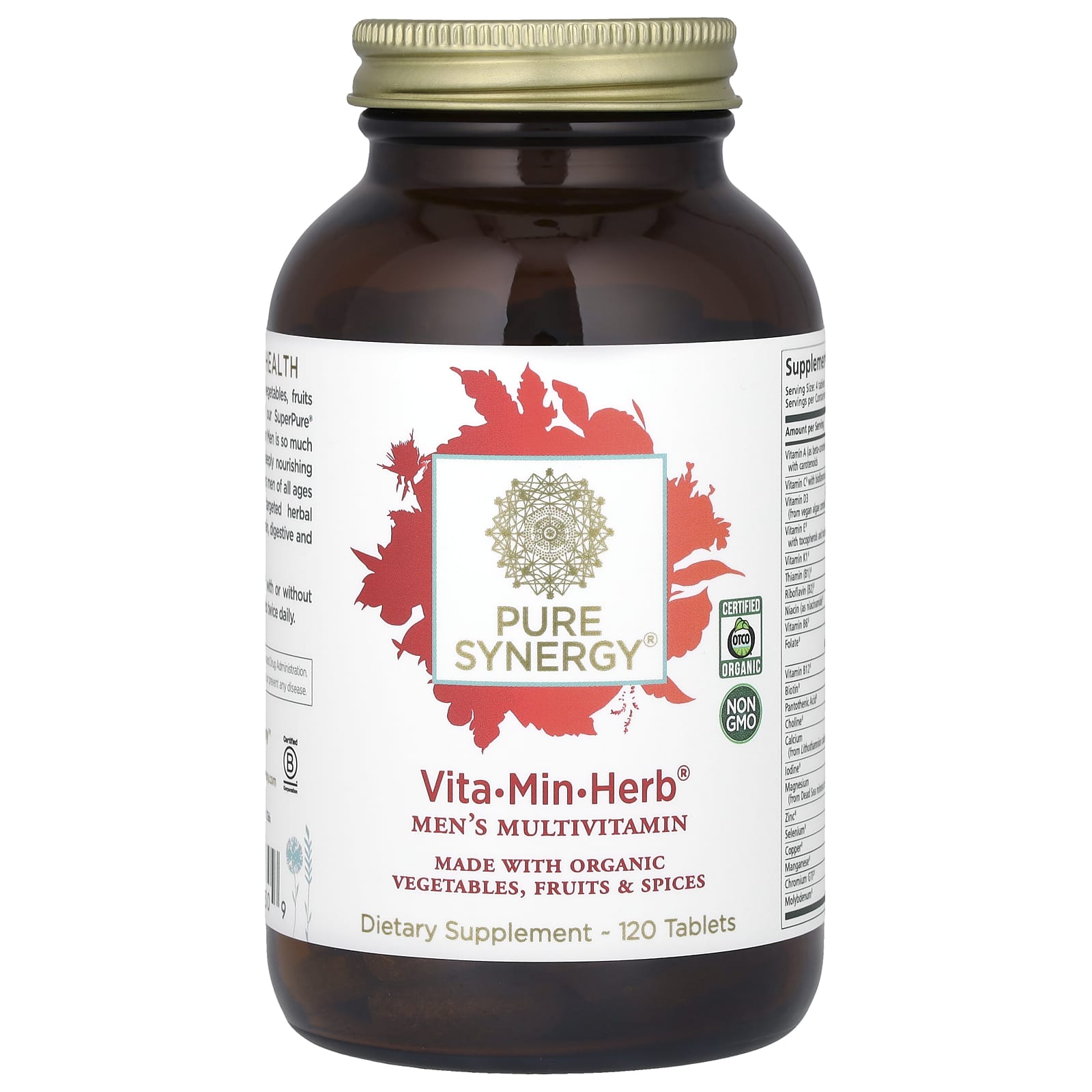 Pure Synergy VitaMinHerb мультивитамины для мужчин 120 таблеток 10390₽
