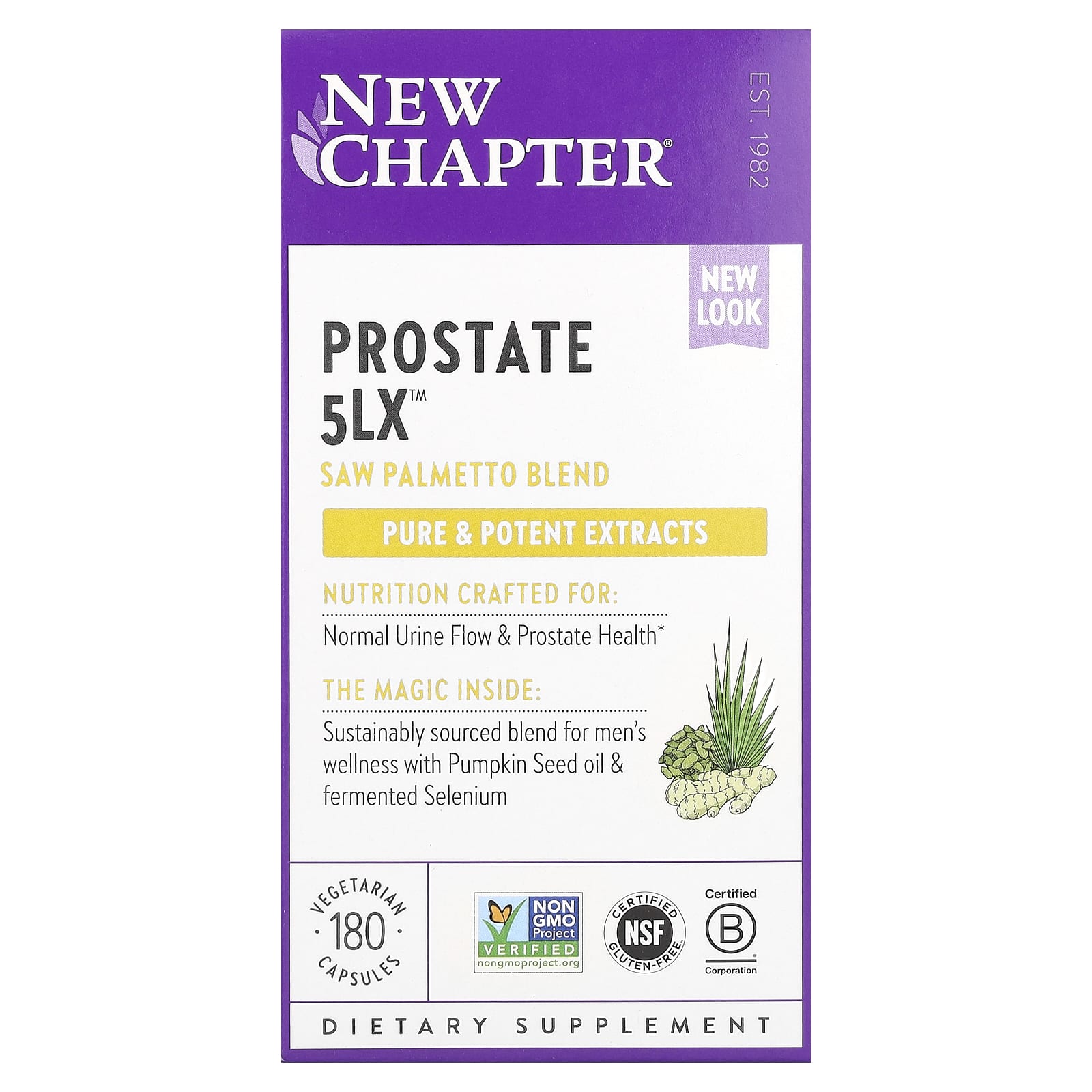 New Chapter Prostate 5LX 180 вегетарианских капсул 10990₽