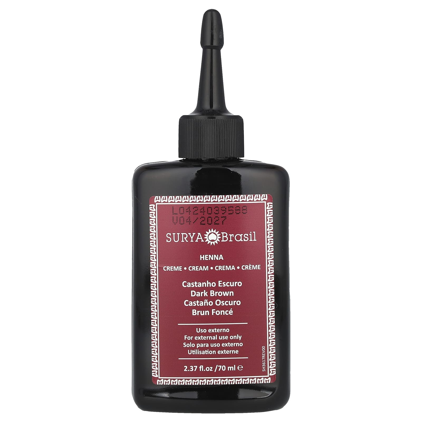 Surya Brasil хна-крем эффективное окрашивание седины здоровые волосы темно-коричневый 70 мл 237 жидк унций 3890₽