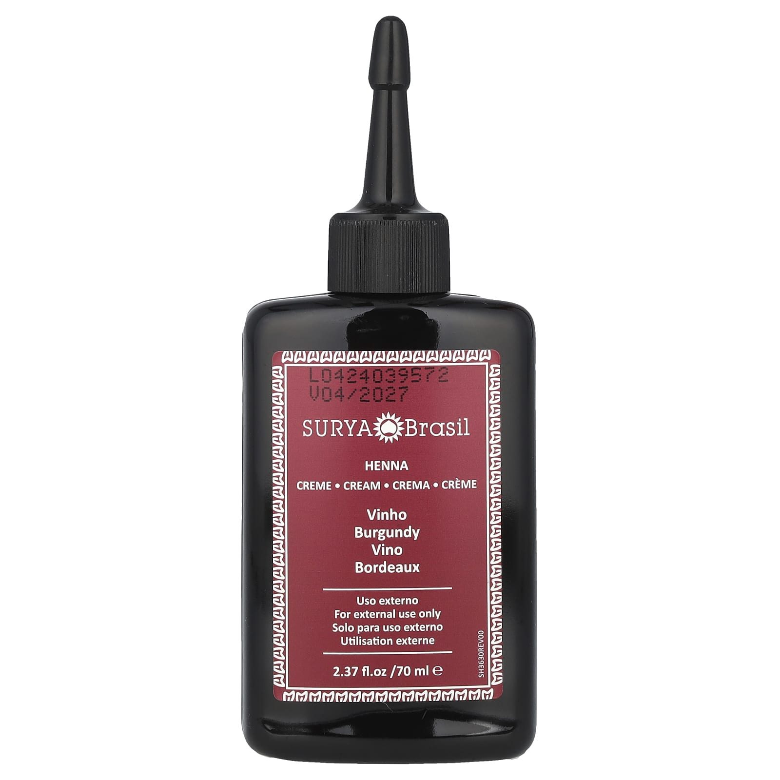 Surya Brasil Крем с хной Окрашивание - кондиционирование волос Бургунди 237унции 70 мл 3290₽