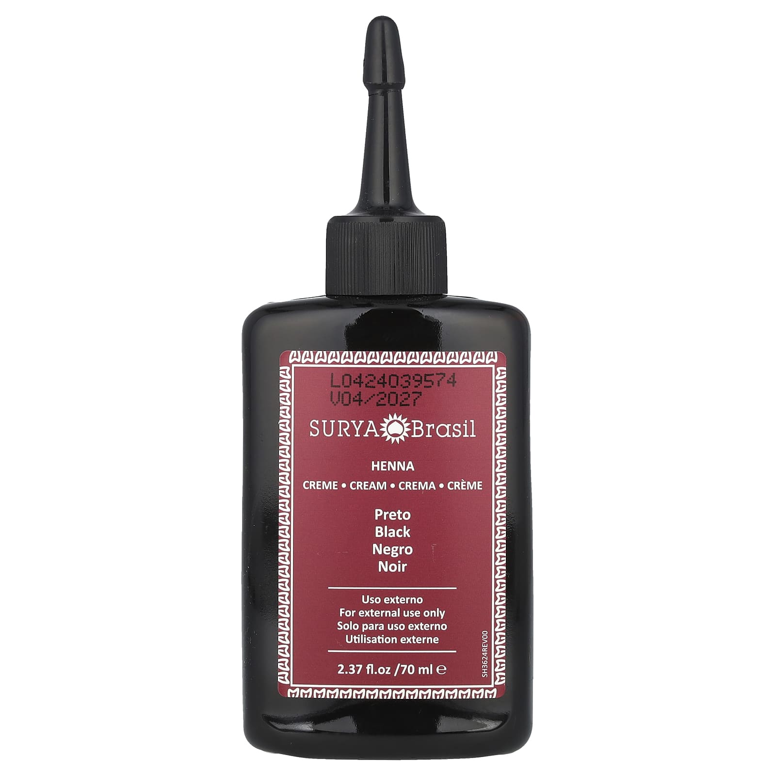 Surya Brasil хна-крем краска для волос и кондиционер черная 70 мл 237 жидк унции 3890₽