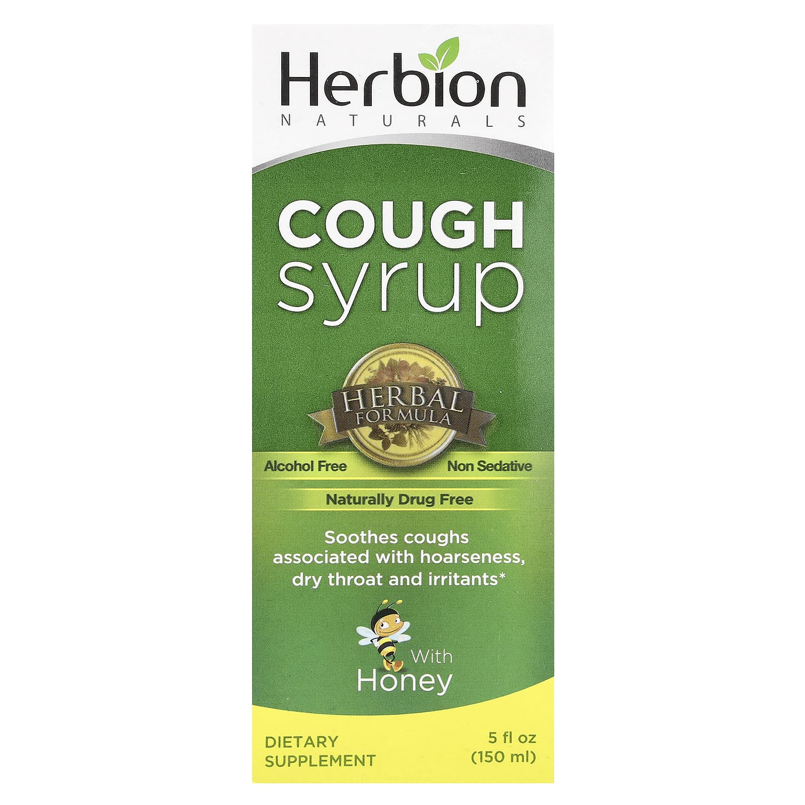 Herbion Naturals Сироп от кашля с медом без спирта 150 мл 5 жидк Унций 1890₽