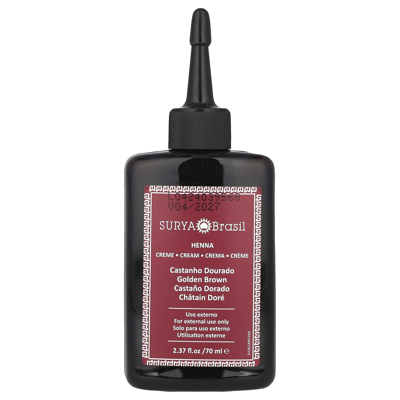 Surya Brasil Surya Henna эффективная здоровая краска Henna Cream для седоватых волос золотисто-каштановый 237 жидких унций 70 мл 3490₽