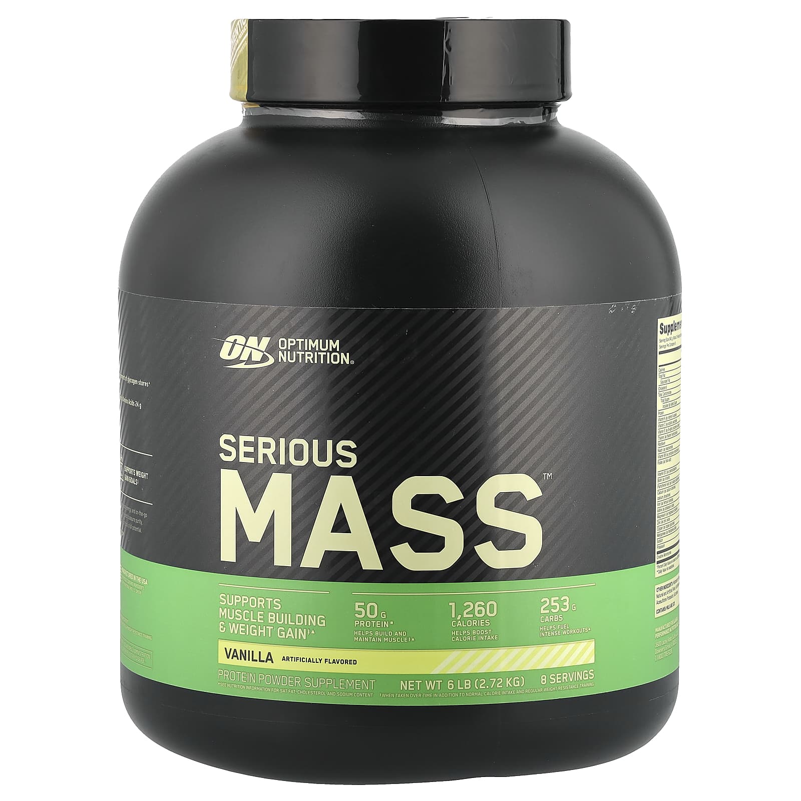 Optimum Nutrition Порошок Serious Mass с высоким содержанием белка для набора веса со вкусом ванили 272 кг 10490₽