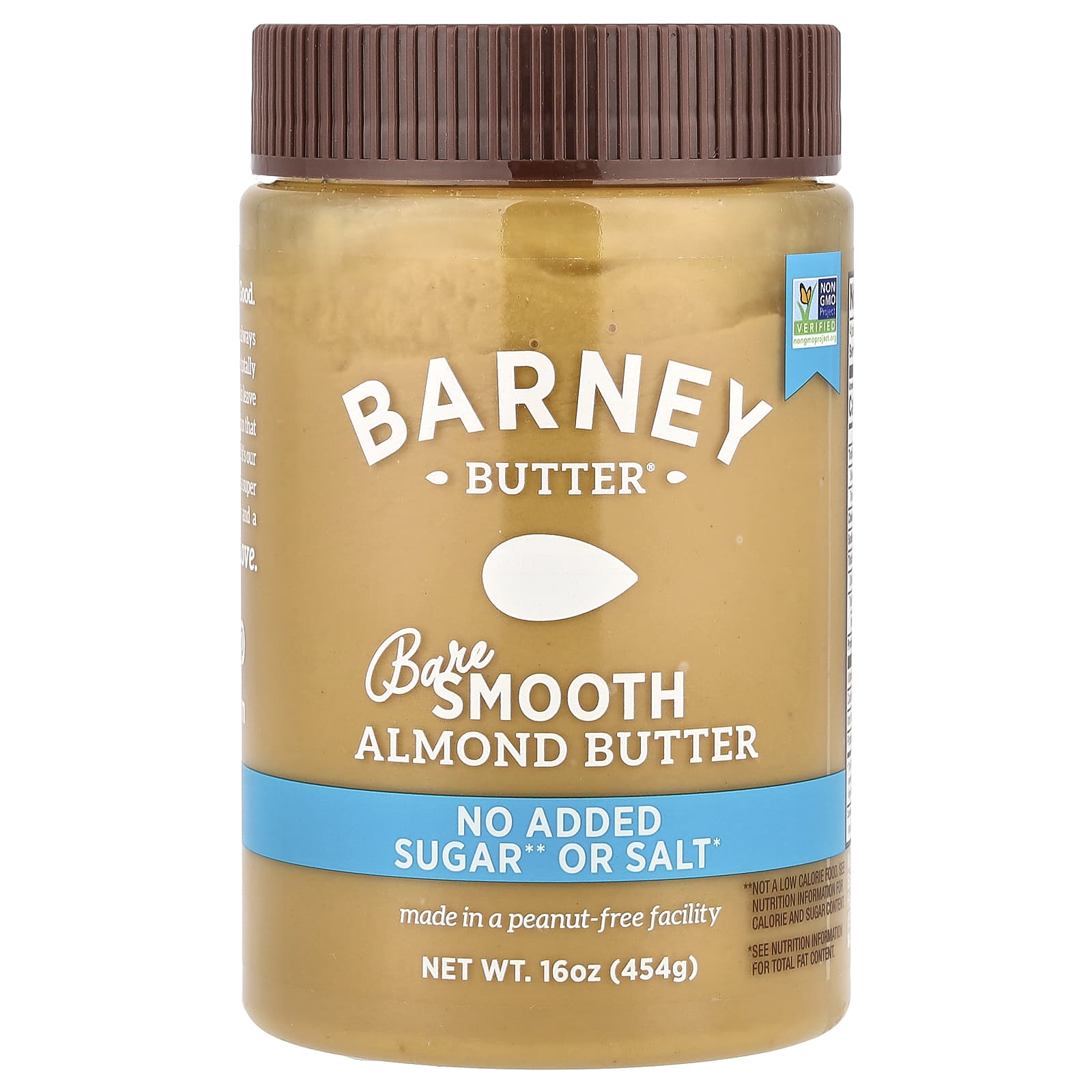 Barney Butter, Чистое миндальное масло, однородное, 16 унций (454 г)