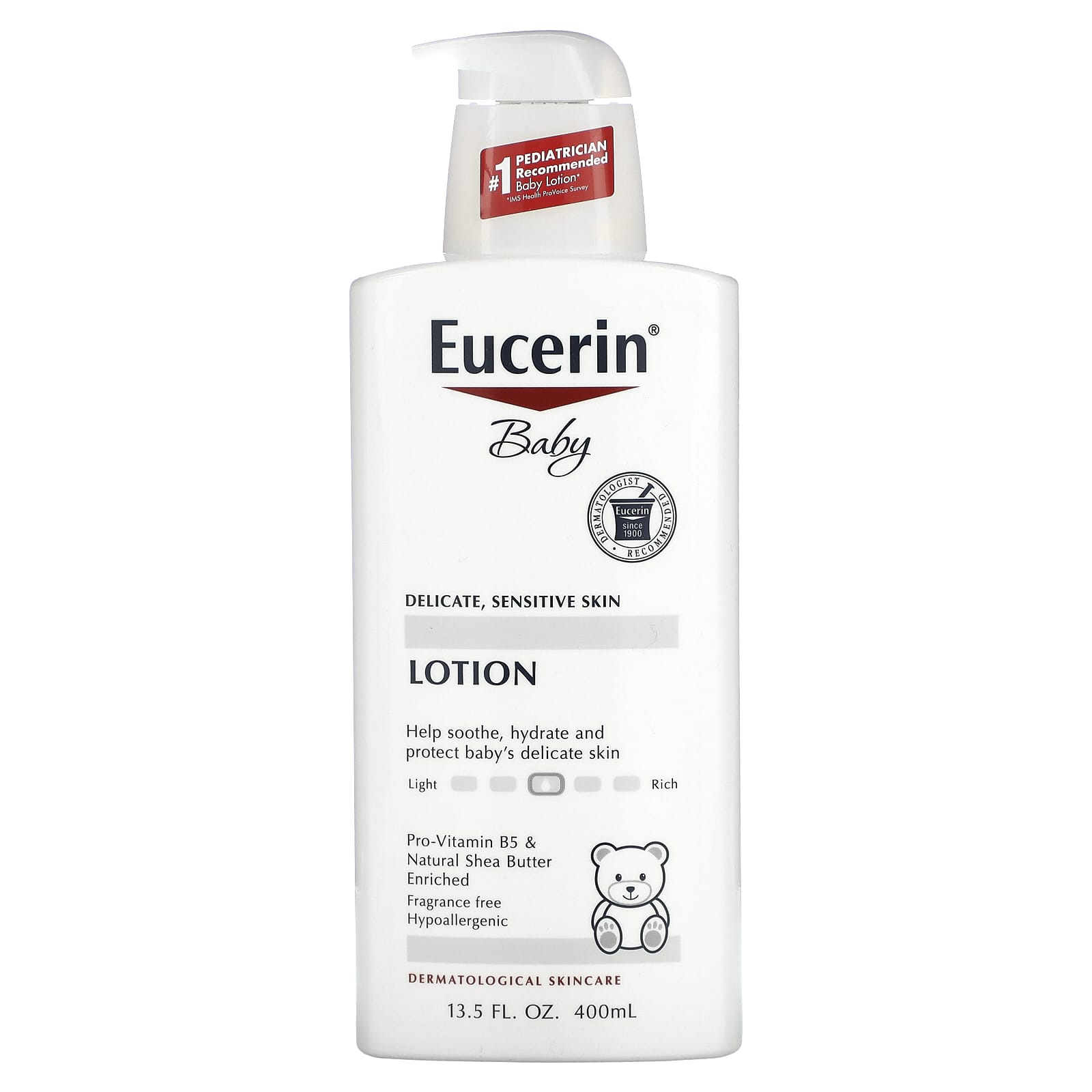 Eucerin Baby лосьон без запаха 400 мл 135 жидких унций 3090₽