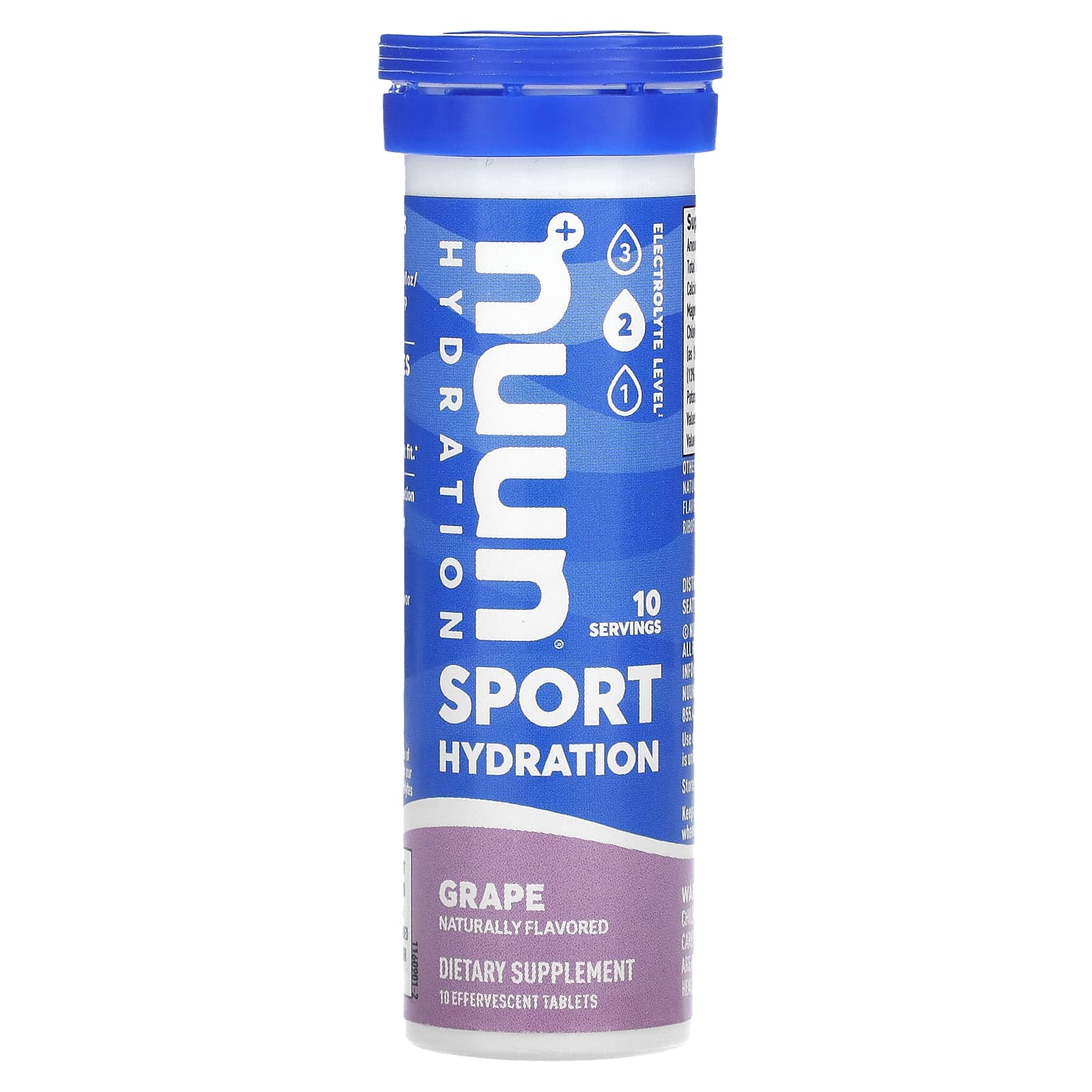 Nuun Hydration Sport добавка с шипучими электролитами виноград 10 таблеток 1790₽