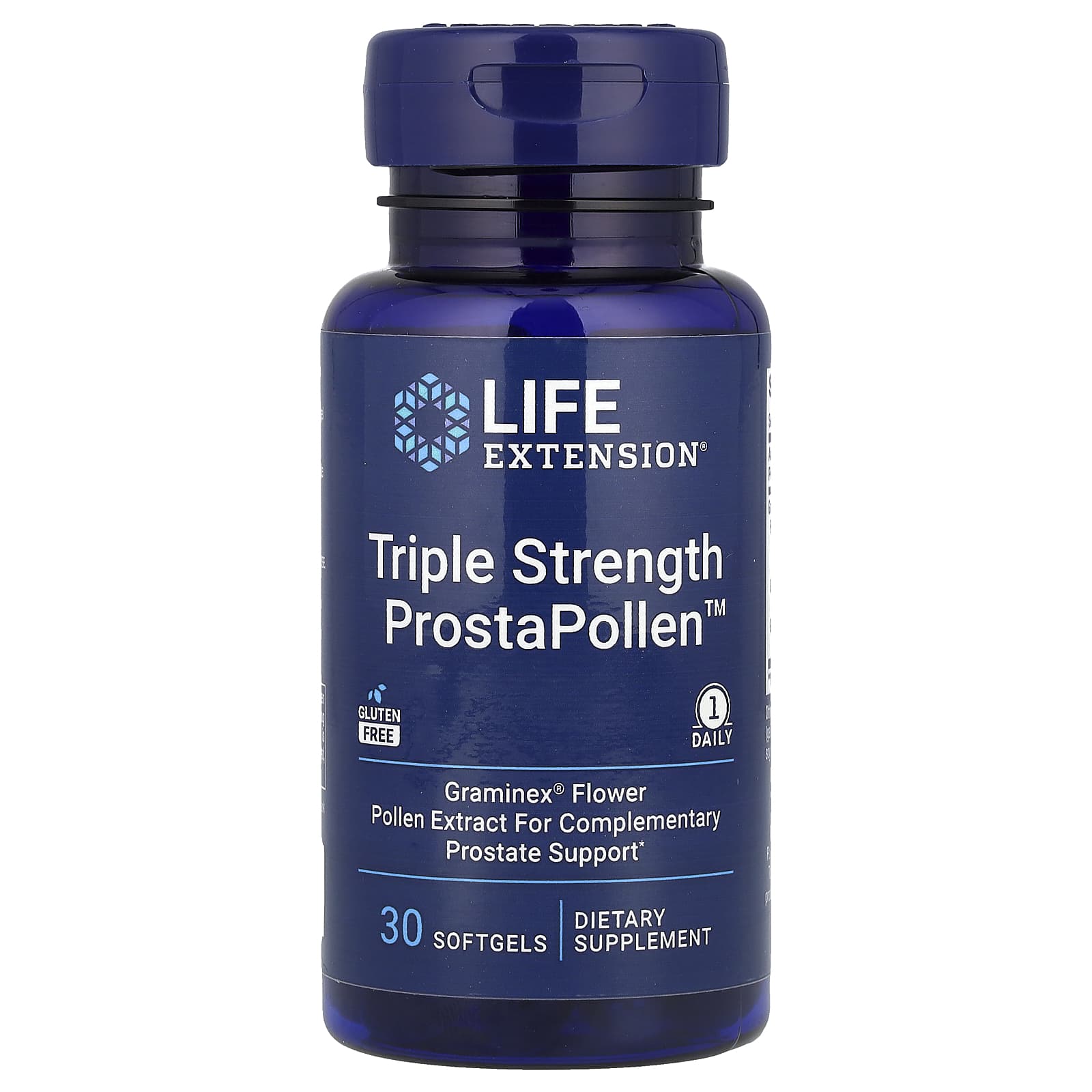 Life Extension Triple Strength ProstaPollen добавка для мужского здоровья с тройной силой 30 капсул 3990₽