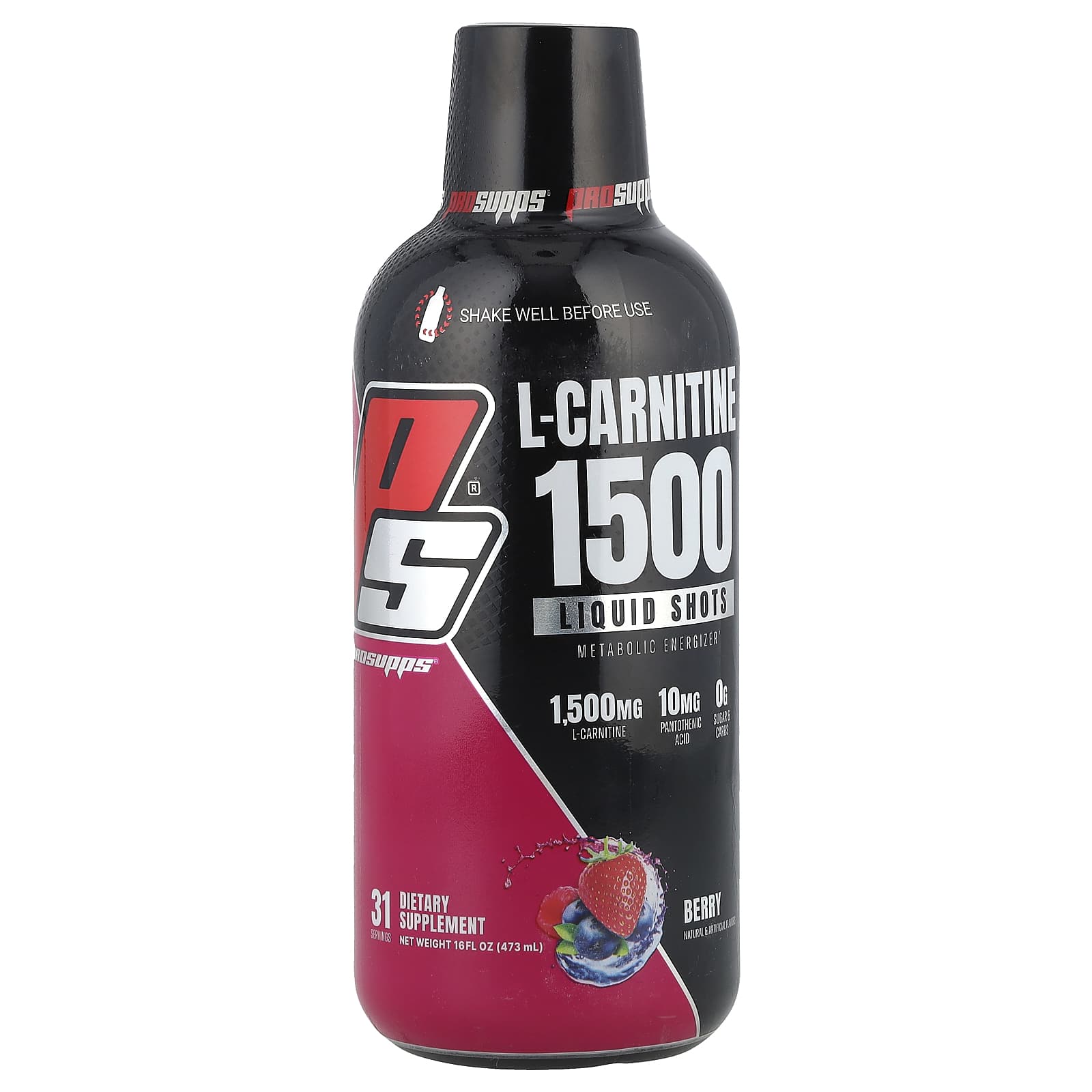 ProSupps L-карнитин 1500 ягодный вкус 1500 мг 473 мл 16 жидк унций 4190₽