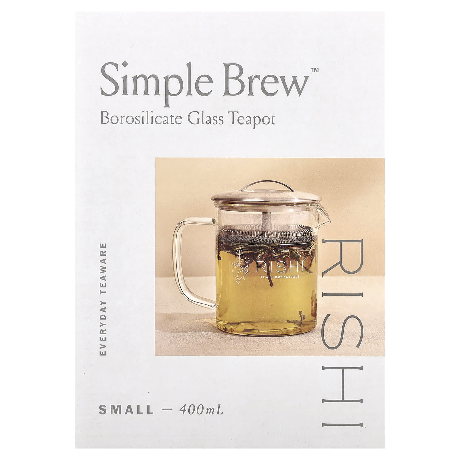 Rishi Tea Simple Brew заварочный чайник из боросиликатного стекла 400 мл 135 жидк унции 3190₽