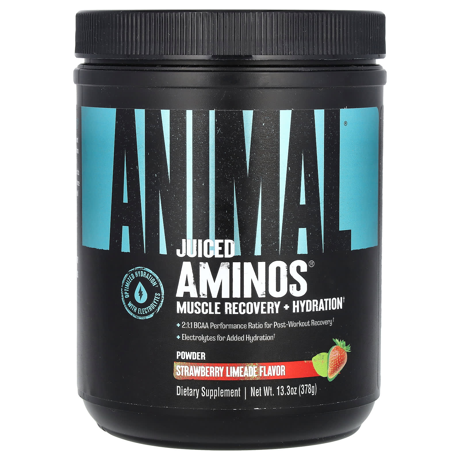Animal Juiced Aminos формула для приема во время и после тренировки клубничный и лаймад 366 г 129 унции 6090₽