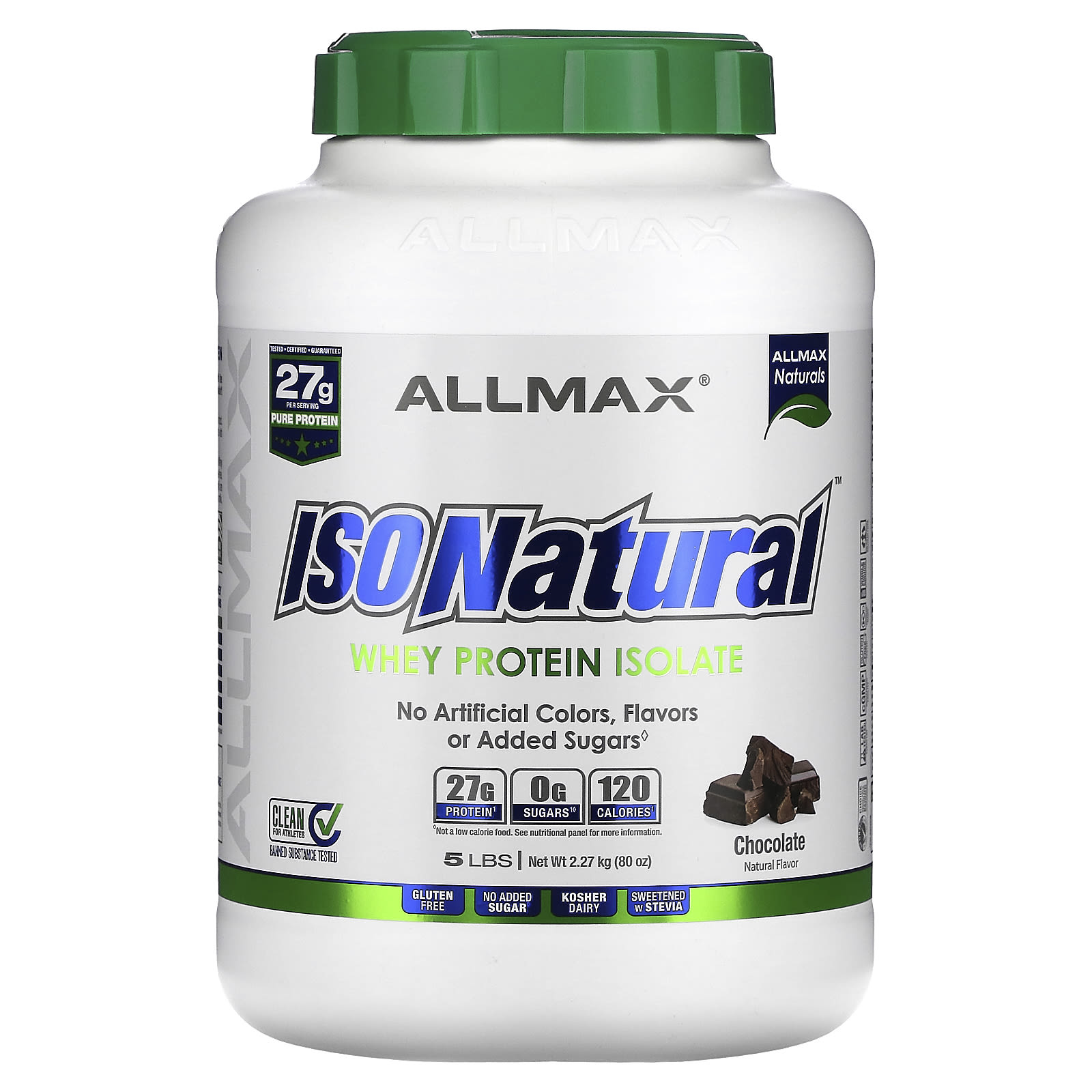 ALLMAX IsoNatural изолят сывороточного протеина со вкусом шоколада 227 кг 5 фунтов 22190₽