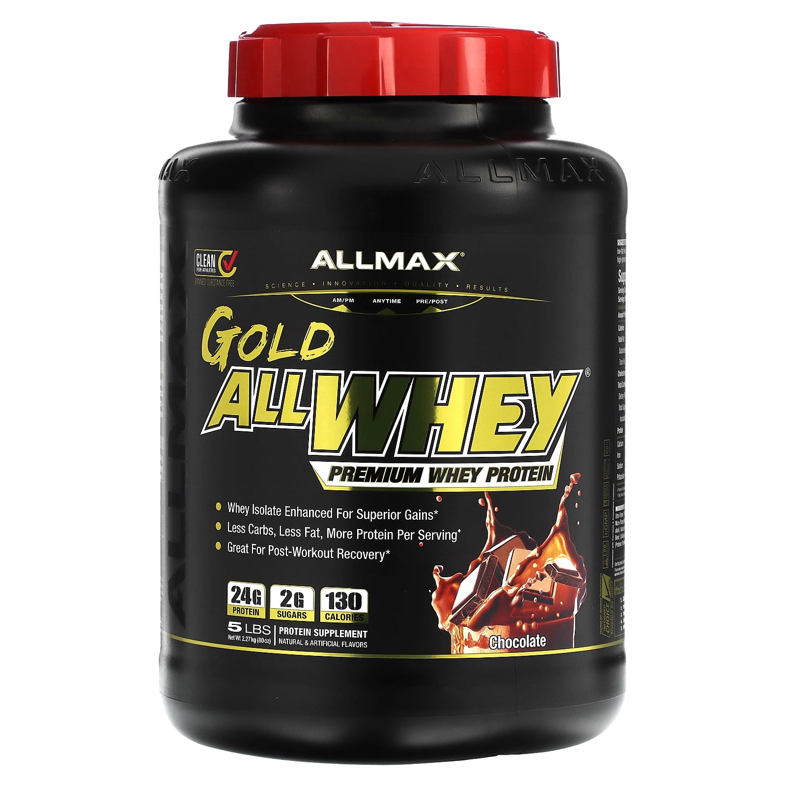 ALLMAX Gold AllWhey сывороточный протеин премиального качества шоколад 227 кг 5 фунтов 17290₽