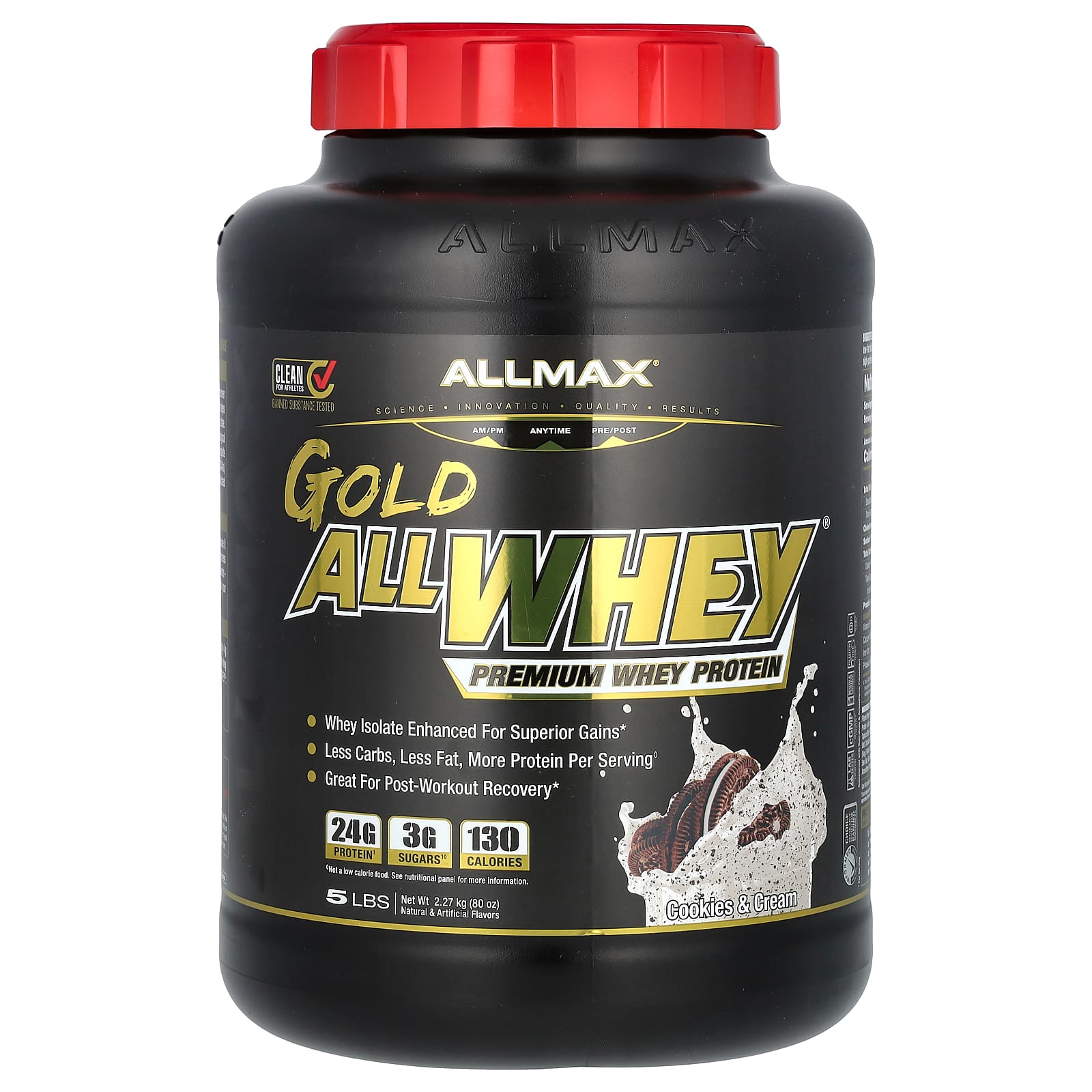 ALLMAX Gold AllWhey сывороточный протеин премиального качества печенье и сливки 227 кг 5 фунтов 14690₽