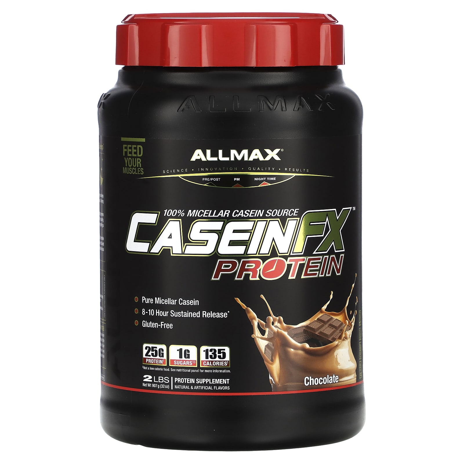 ALLMAX CaseinFX 100-ный казеиновый мицеллярный протеин шоколад 2 фунта 907 г 7890₽