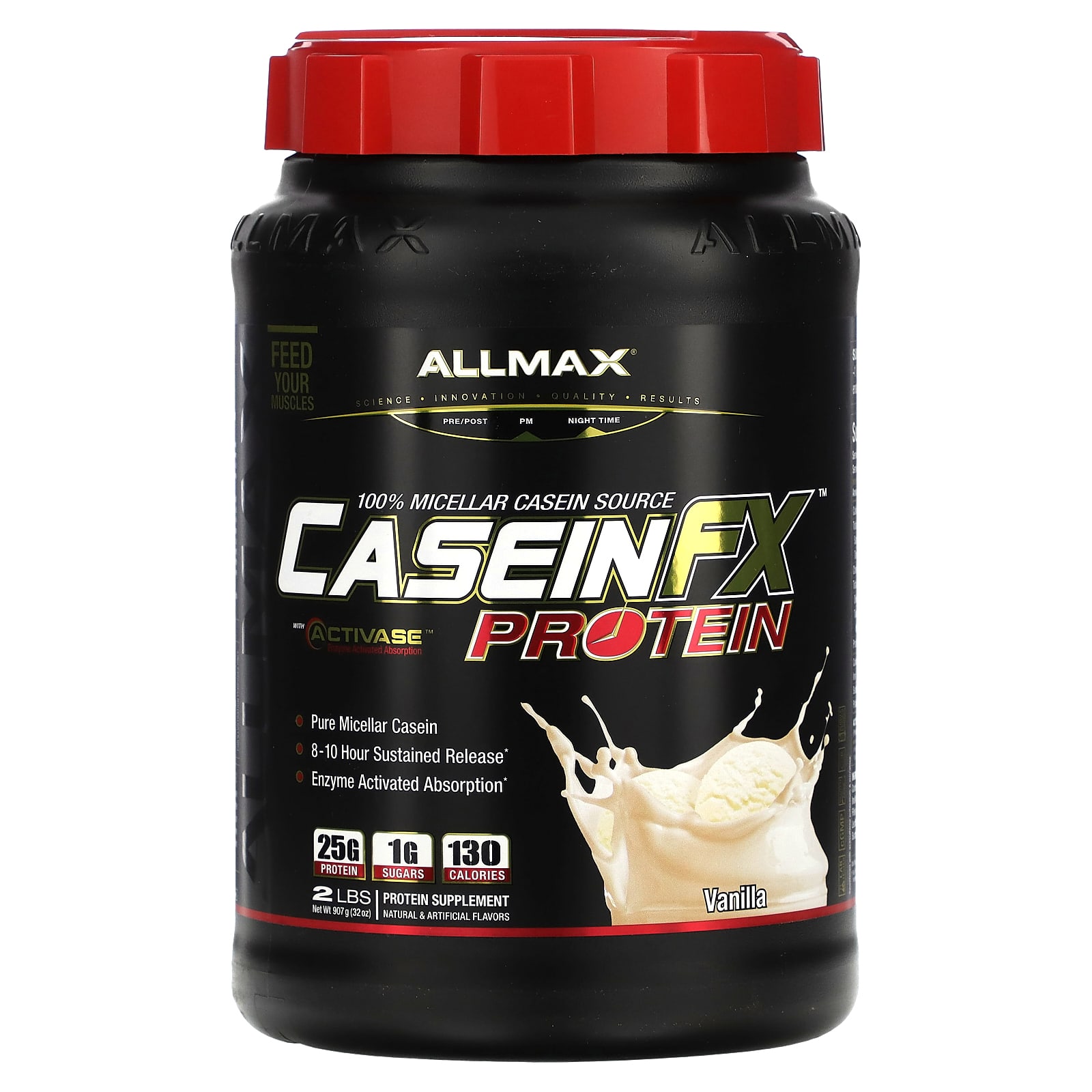 ALLMAX CaseinFX 100-ный казеиновый мицеллярный протеин ваниль 907 г 7890₽