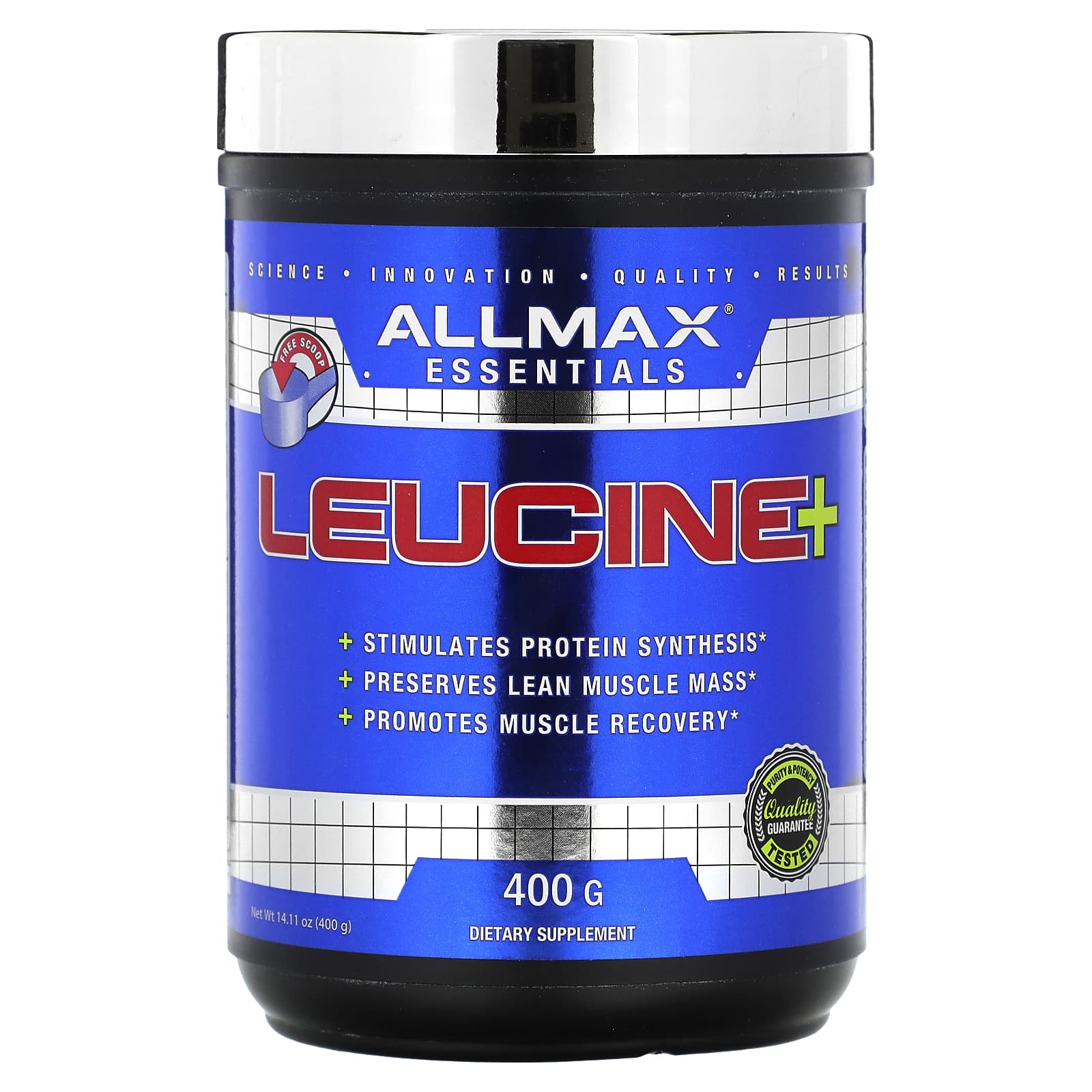 ALLMAX Essentials лейцин 400 г 1411 унции 5490₽