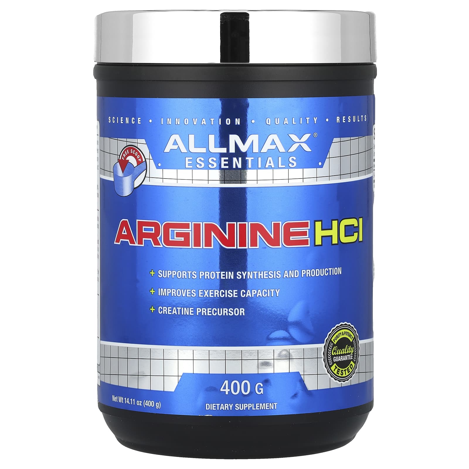 ALLMAX Essentials аргинин гидрохлорид 400 г 1411 унции 5290₽