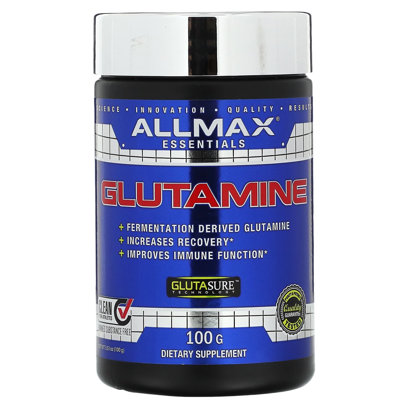ALLMAX Essentials глютамин 100 г 353 унции 1890₽