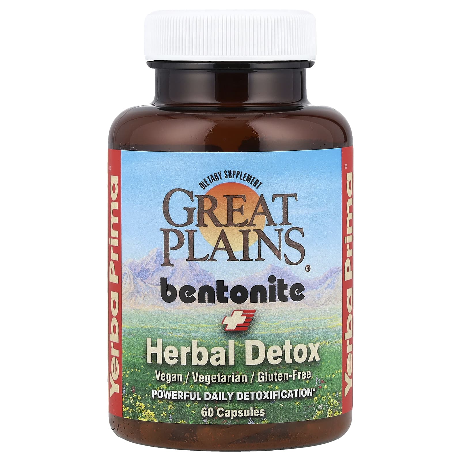 Yerba Prima Средство детоксикации Бентонит Травы 60 капсул 3590₽
