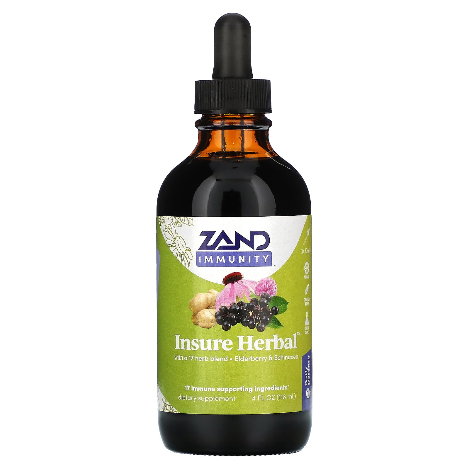 Zand Immunity Insure Herbal травяной экстракт 118 мл 4 жидк унции 5090₽