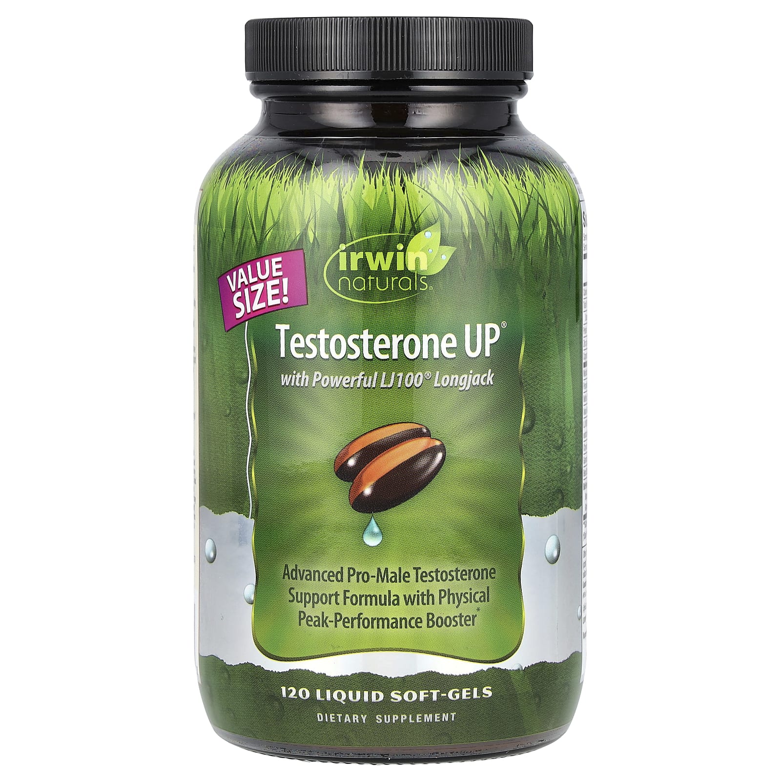 Irwin Naturals Testosterone UP с Powerful LJ100 Longjack 120 желатиновых капсул 11390₽