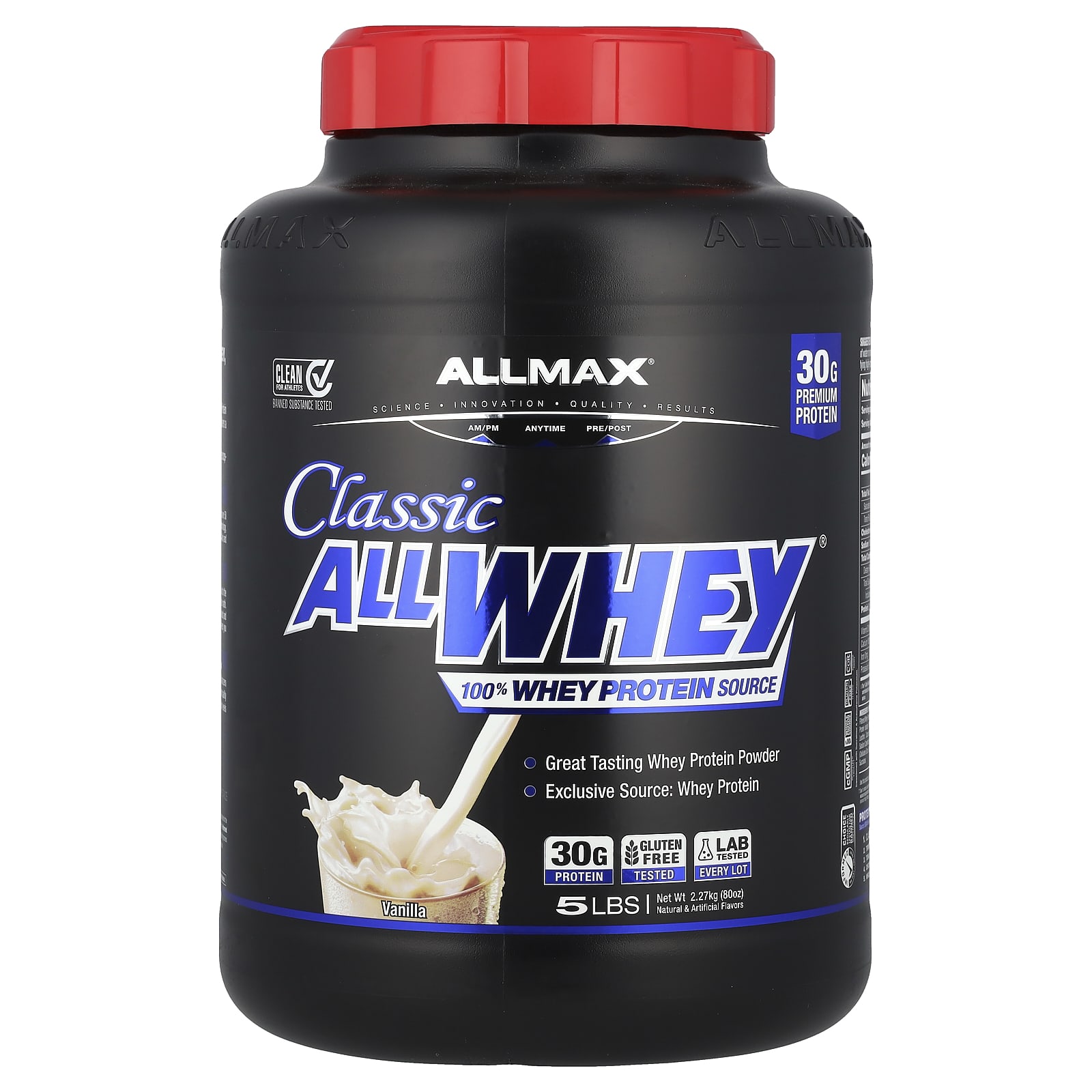 ALLMAX AllWhey Classic 100-ный сывороточный белок французская ваниль 5 фунтов 227 кг 13290₽