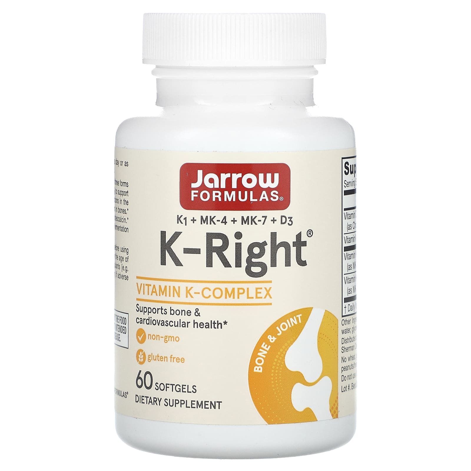 Jarrow Formulas K-Right 60 мягких таблеток 7590₽