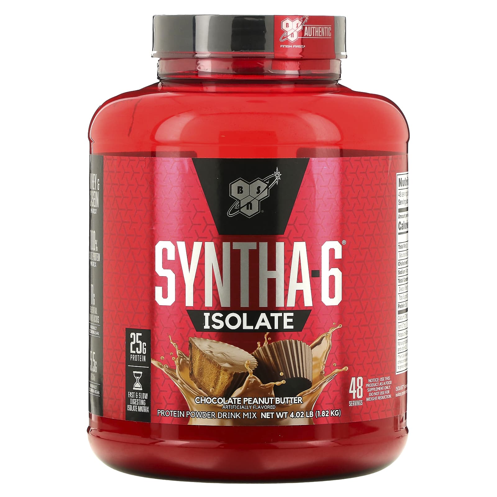 BSN Syntha-6 Isolate сухая протеиновая смесь вкус шоколадного арахисового масла 402 фунта 182кг 14090₽
