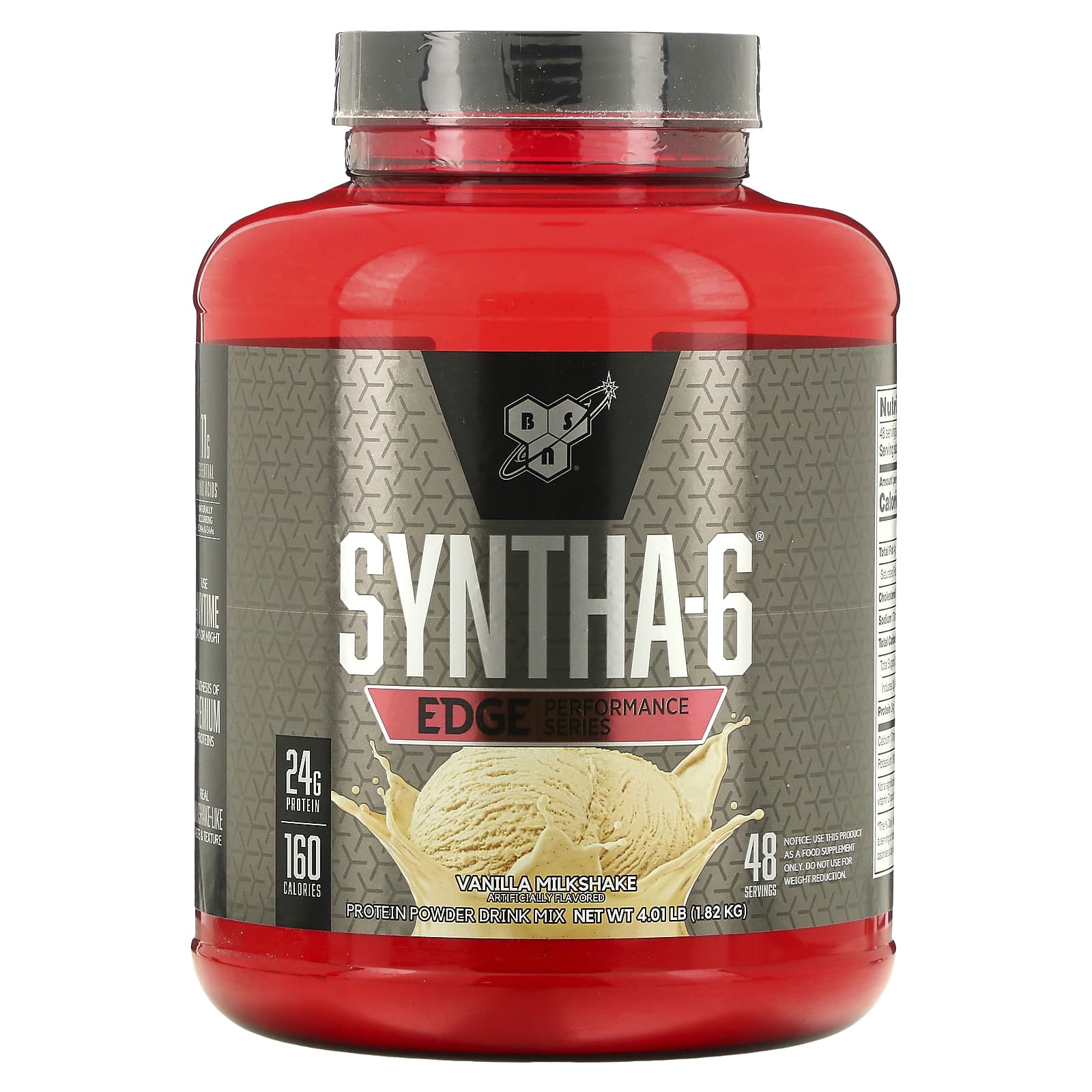 BSN Syntha-6 Edge сухая протеиновая смесь вкус ванильного молочного коктейля 386 фунта 175кг 12590₽