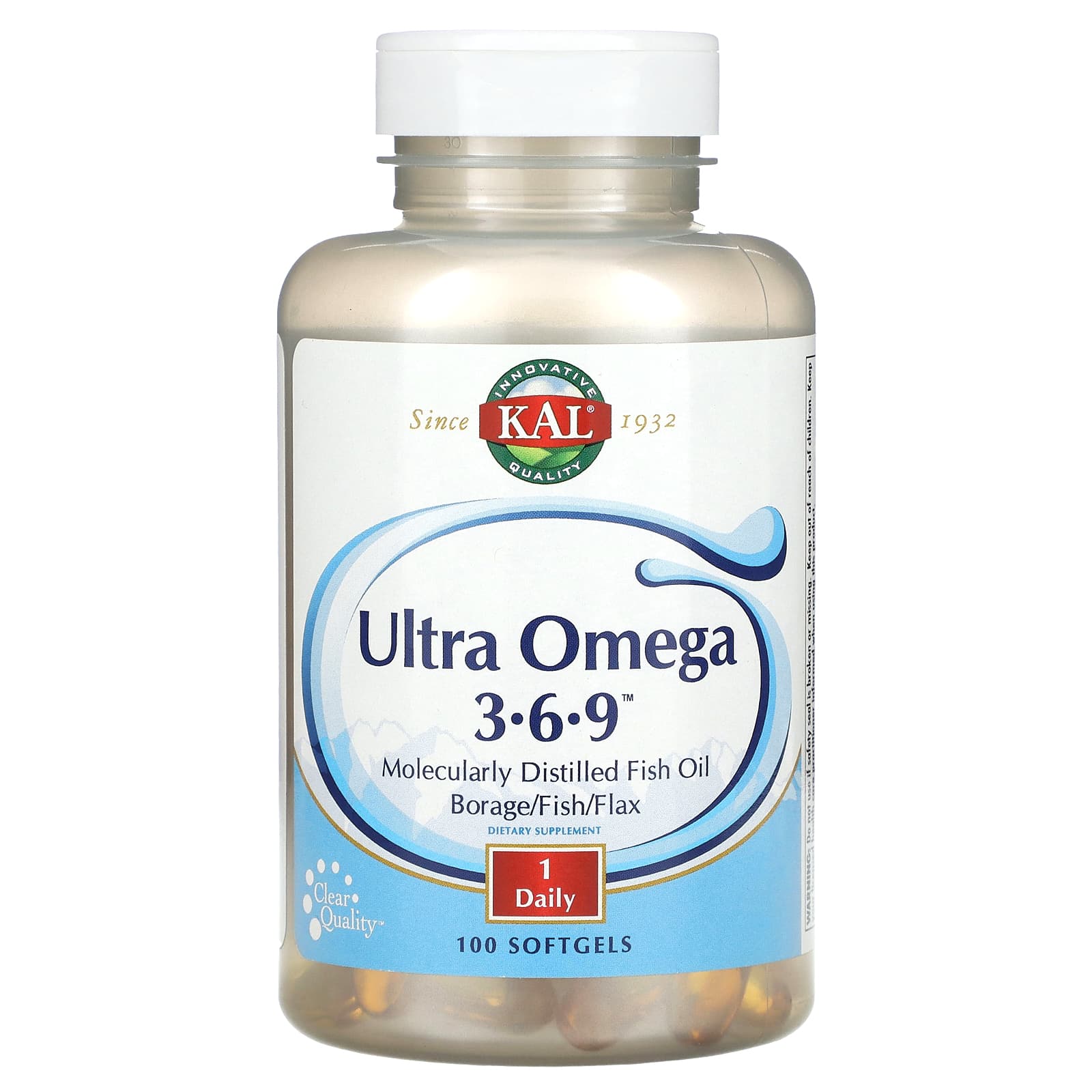 KAL Ultra Omega 3-6-9 100 мягких таблеток 4690₽