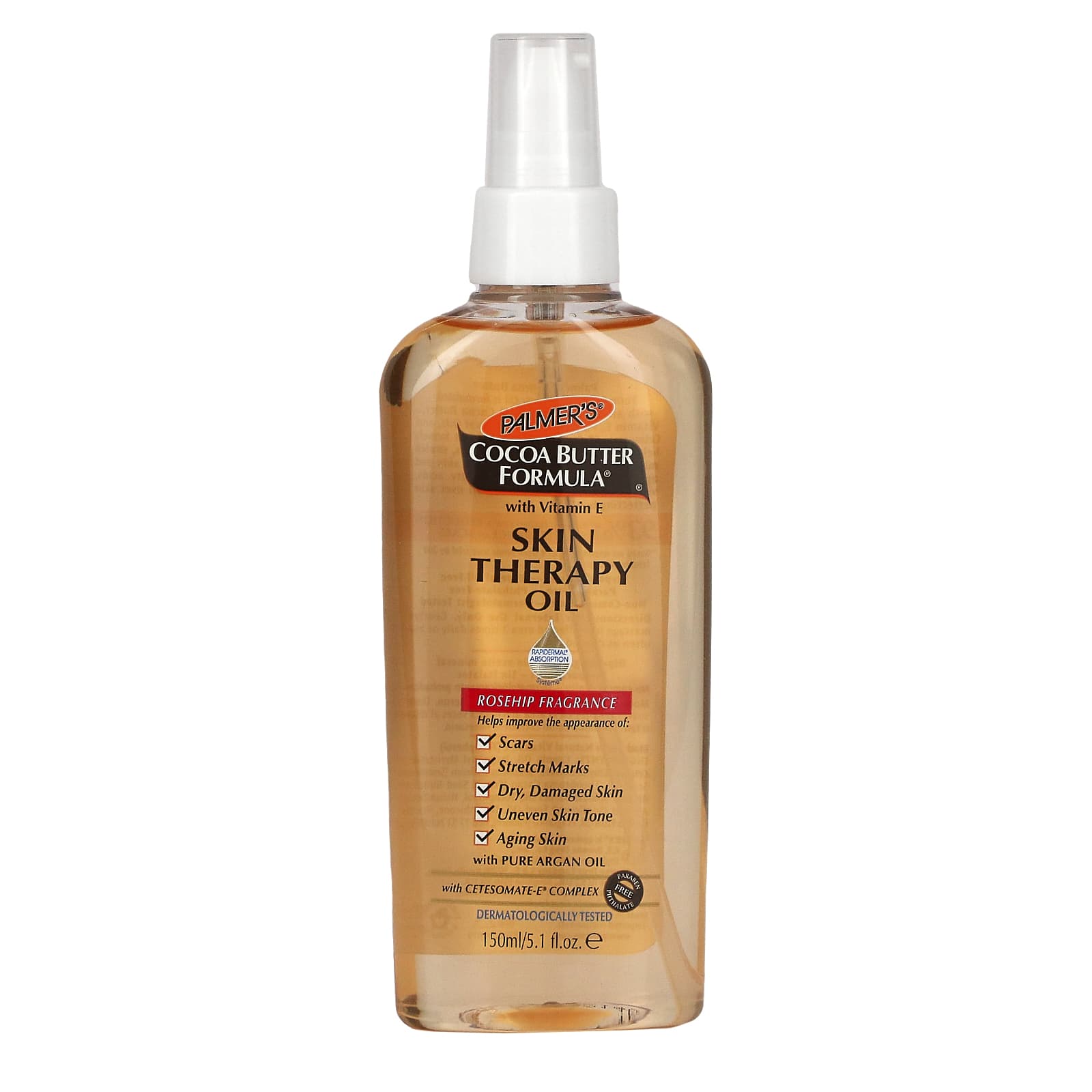 Palmers Cocoa Butter Formula масло для кожи с ароматом шиповника 150 мл 51 жидкой унции 2190₽
