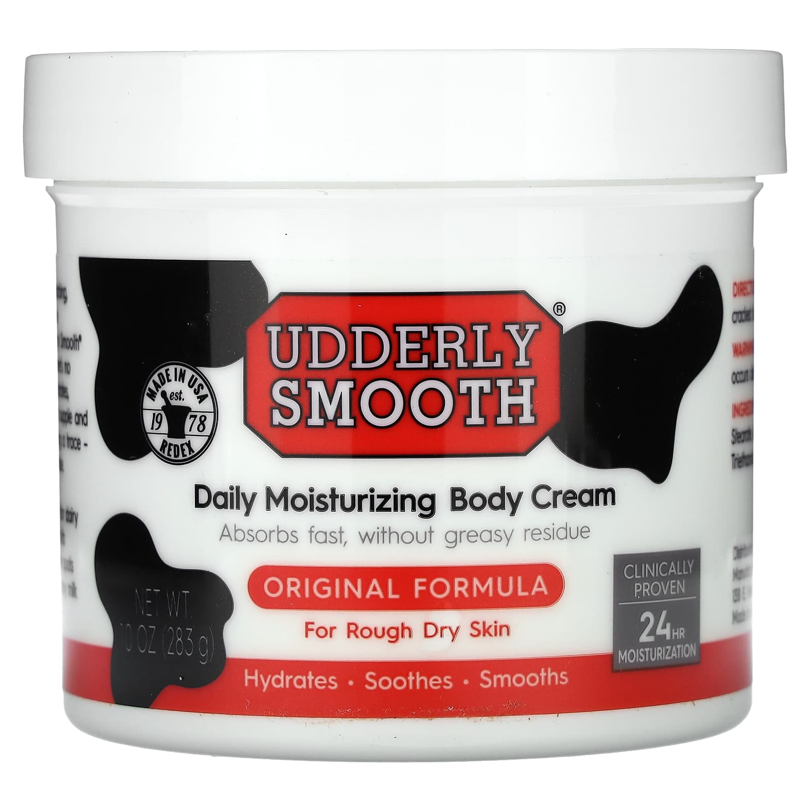 Udderly Smooth, увлажняющий крем для тела для ежедневного применения, оригинальная формула, 340 г (12 унций)