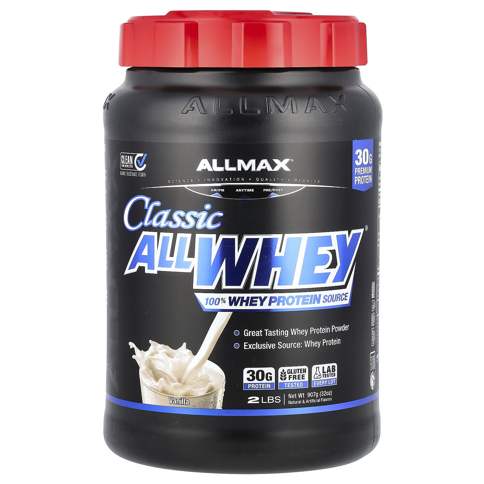 ALLMAX AllWhey Classic 100 сывороточный протеин французская ваниль 2 фунта 907 г 6990₽
