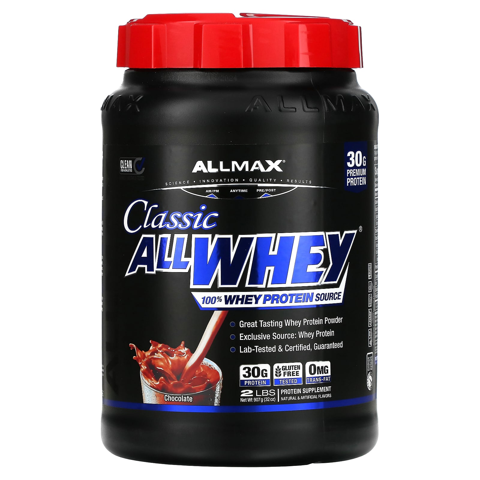 ALLMAX AllWhey Classic 100  сывороточный протеин шоколад 907 г 2 фунта 7090₽
