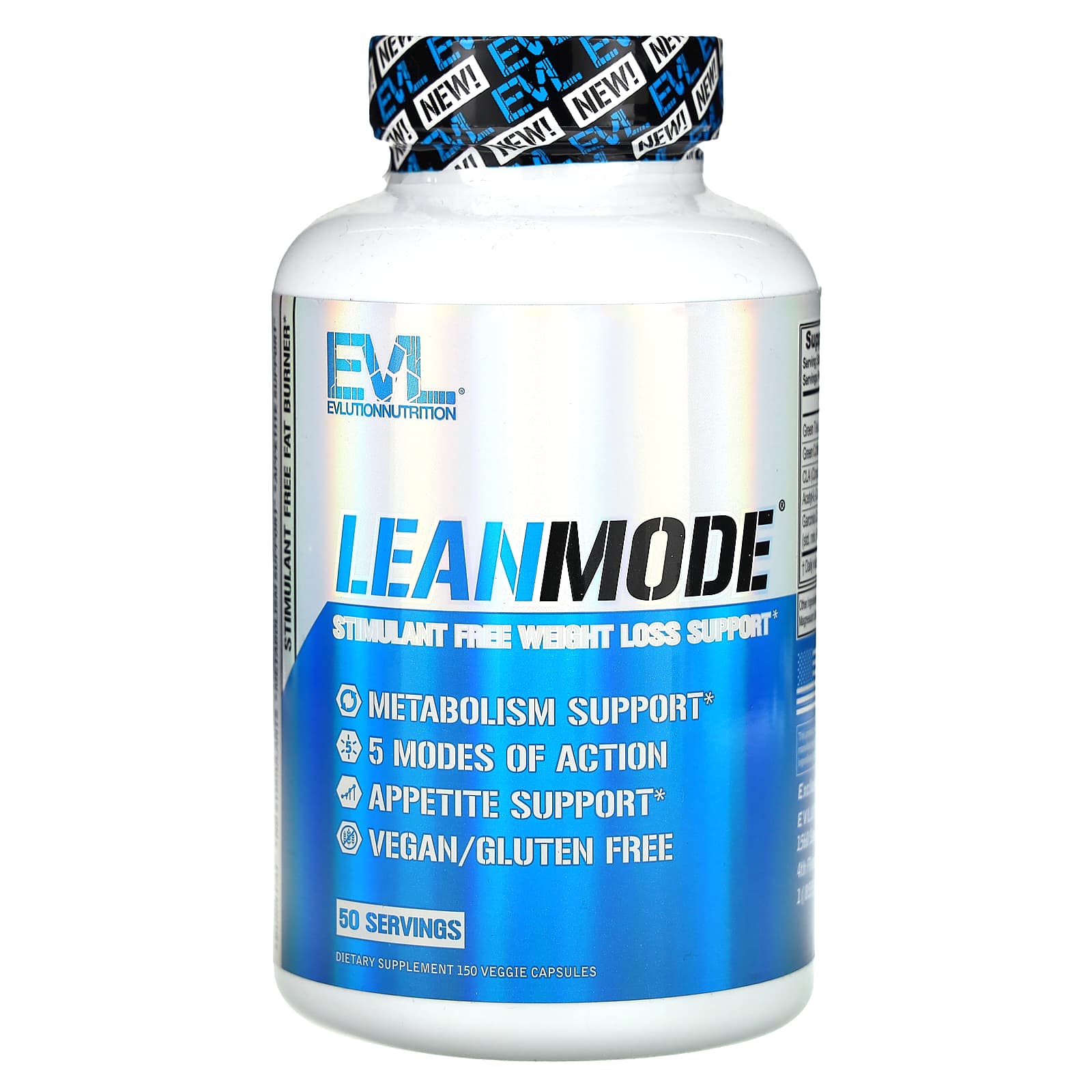 EVLution Nutrition LeanMode добавка для поддержки снижения веса без стимуляторов 150 растительных капсул 3790₽